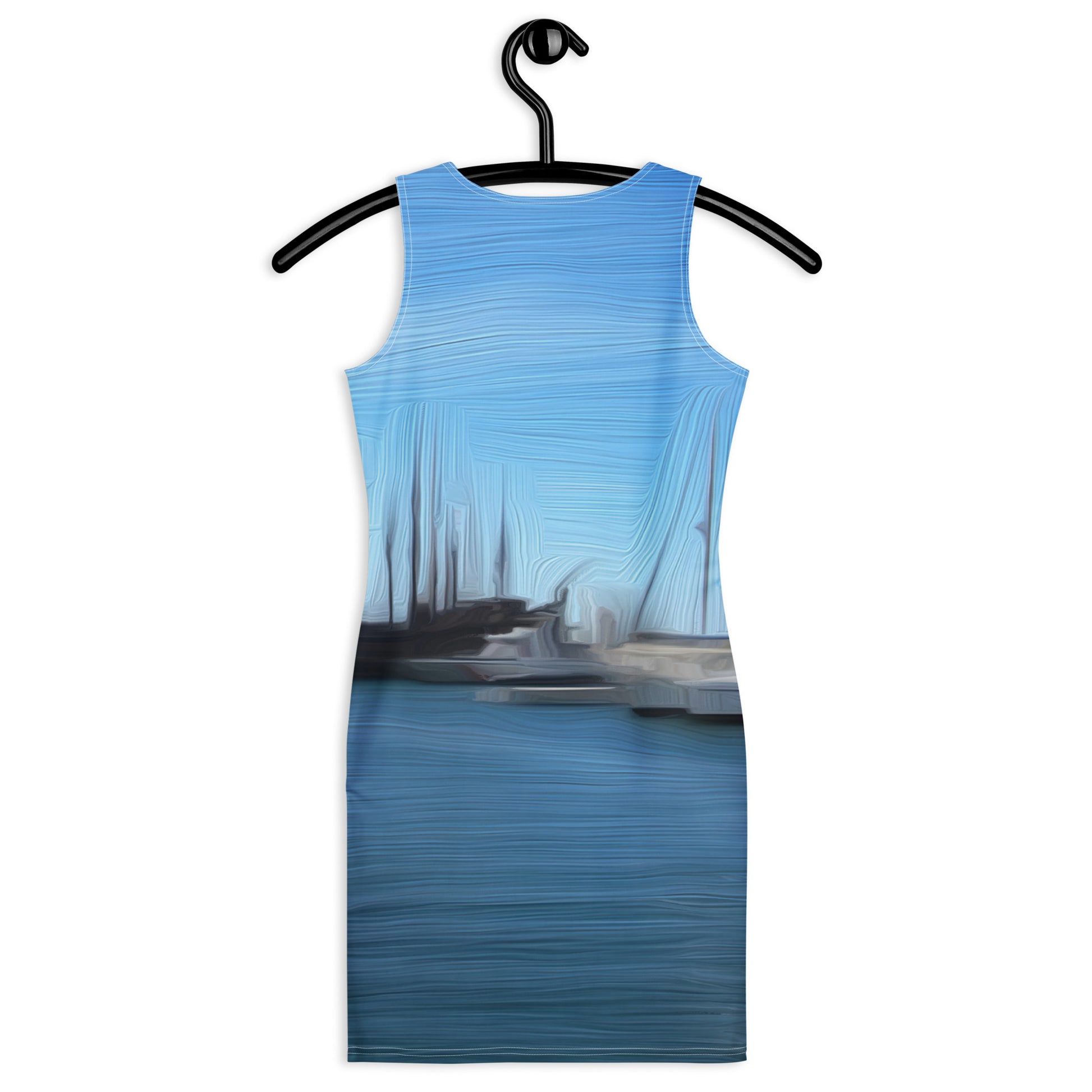 The Sleeping Yachts (at Morning) - Womens Bodycon Dress - iSAW Company