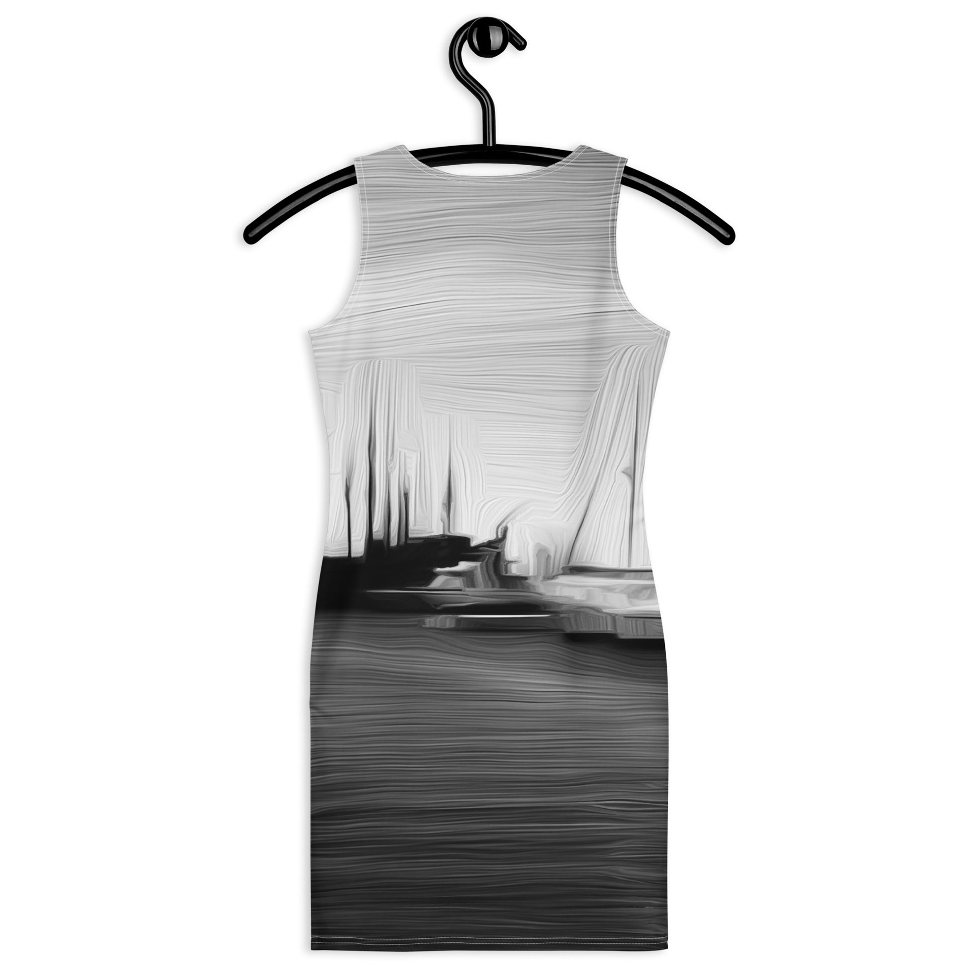 The Sleeping Yachts (at Night) - Womens Bodycon Dress - iSAW Company