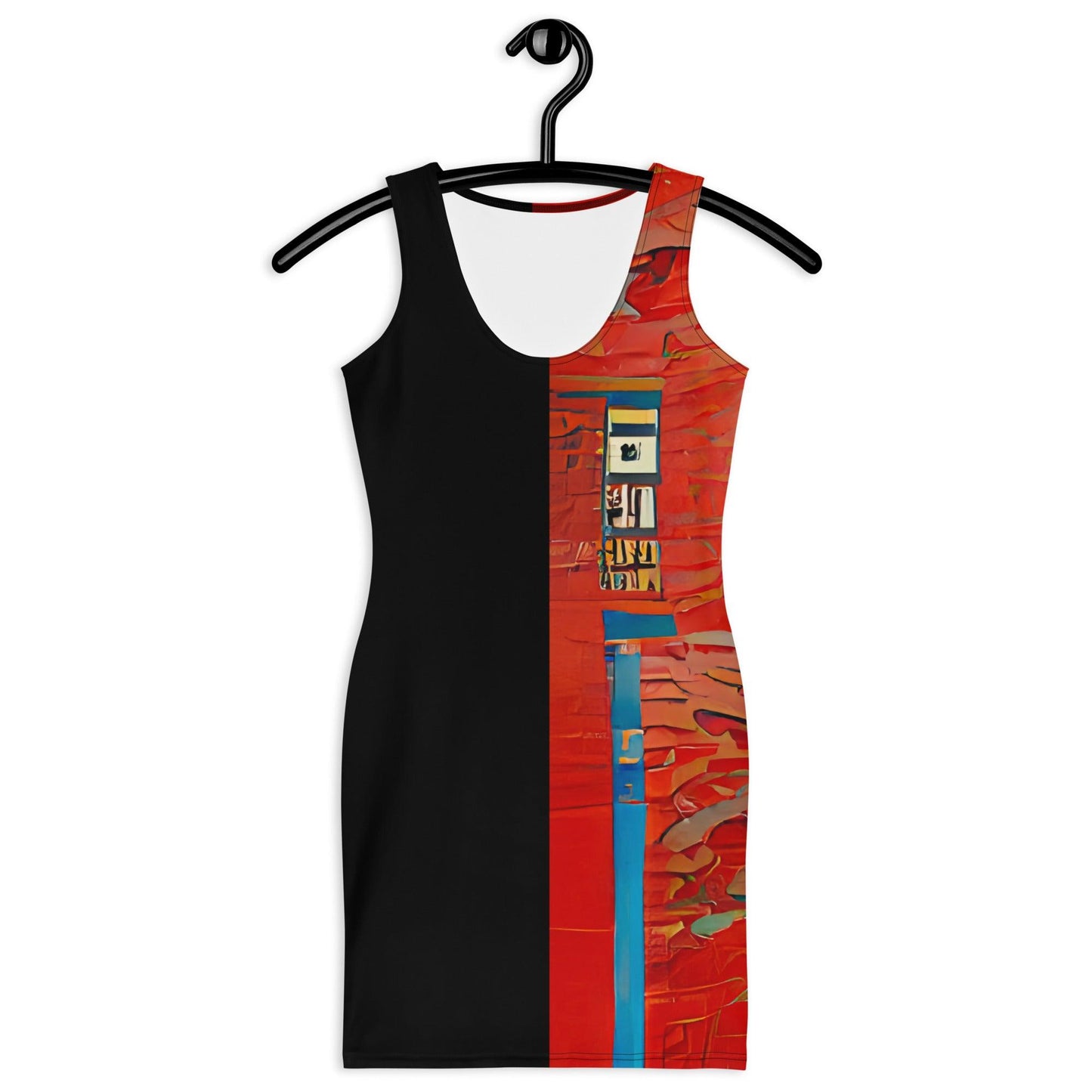 Half Black Half Hónghǎi - Womens Bodycon Dress - iSAW Company