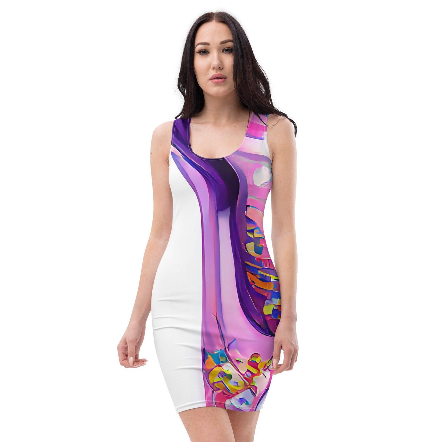 Hippie Guitar - Womens Bodycon Dress - iSAW Company