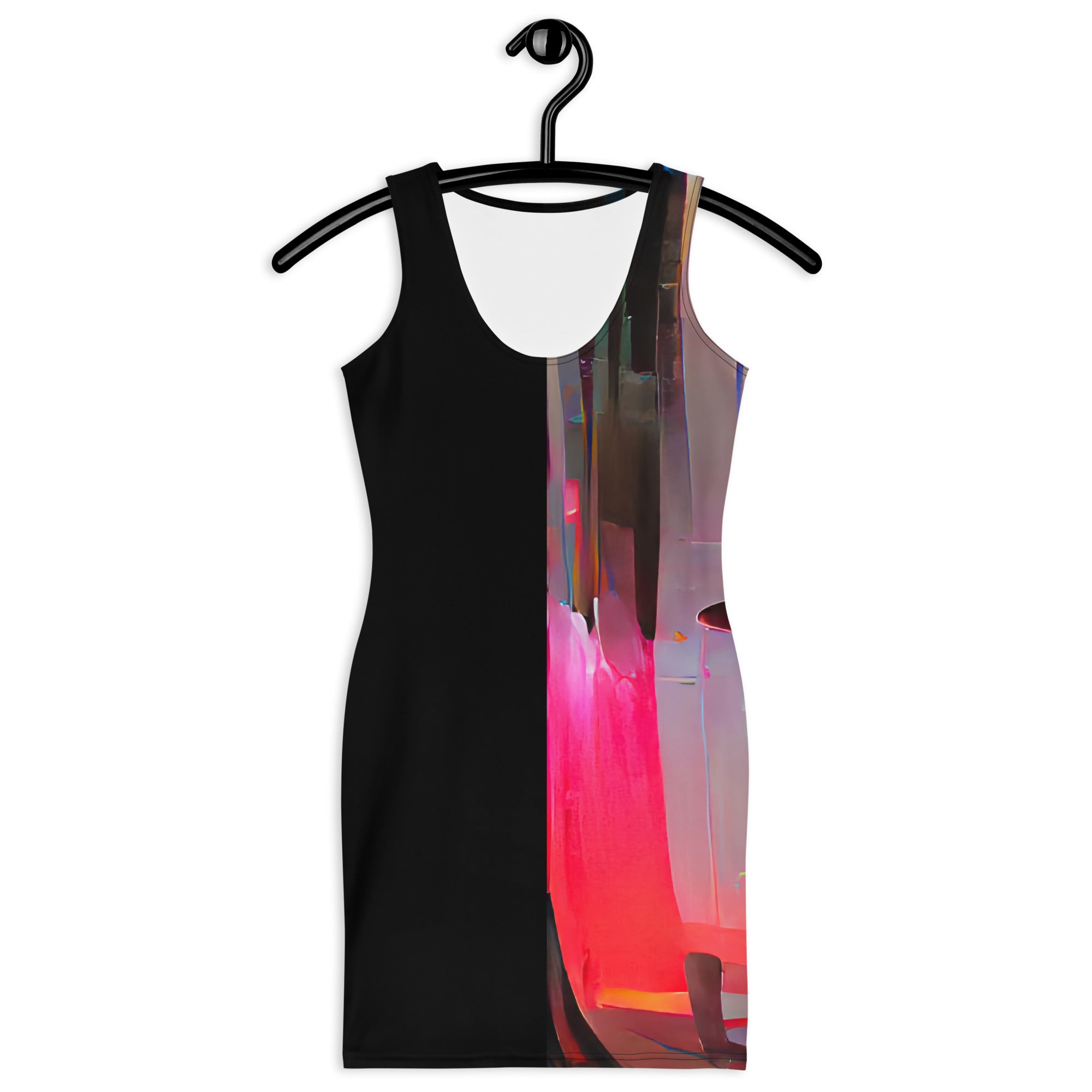 Half Black Half Báijiǔ - Womens Bodycon Dress - iSAW Company