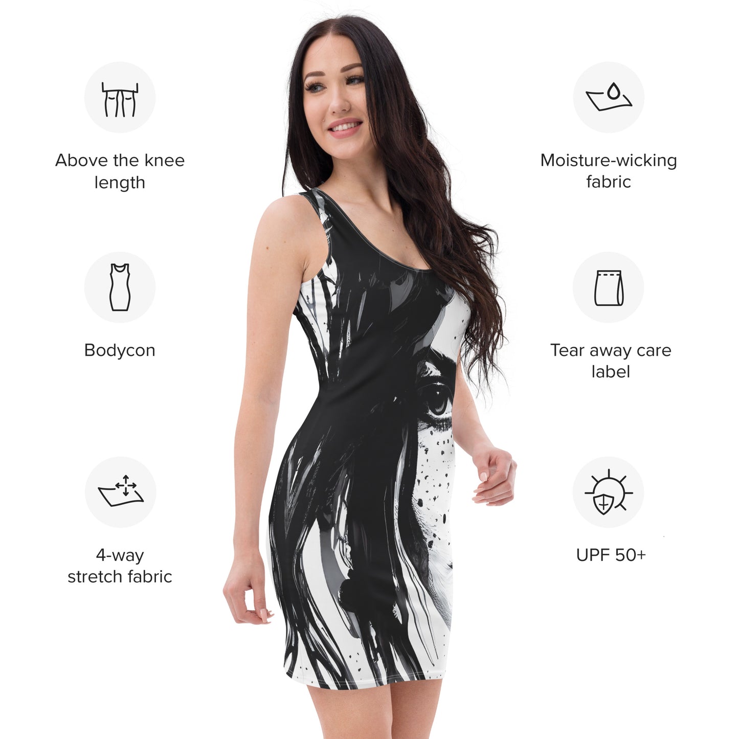 I'm Emotionally Empty - Womens Bodycon Dress - iSAW Company