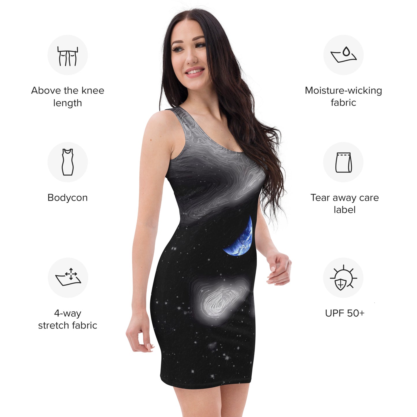 In The Quiet of Your Mind - Womens Bodycon Dress - iSAW Company