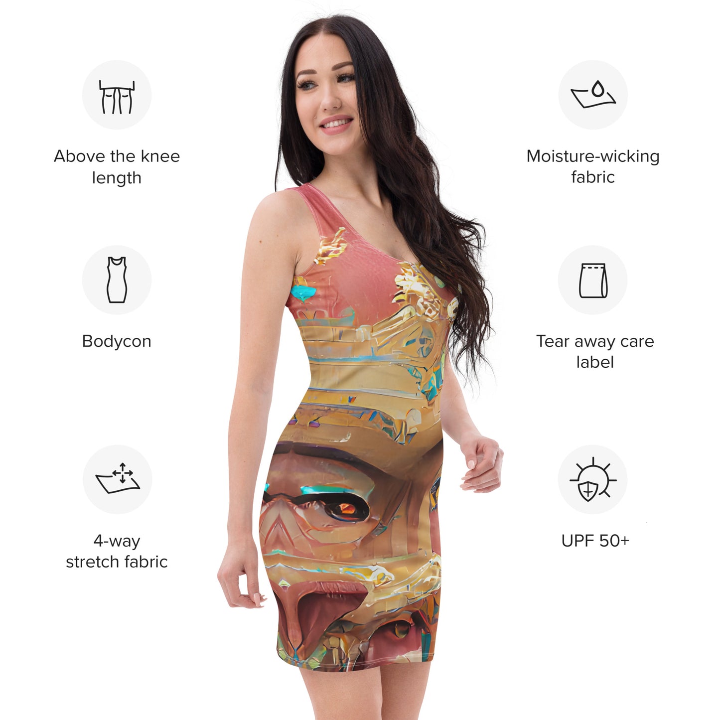 Huángdì - Womens Bodycon Dress - iSAW Company