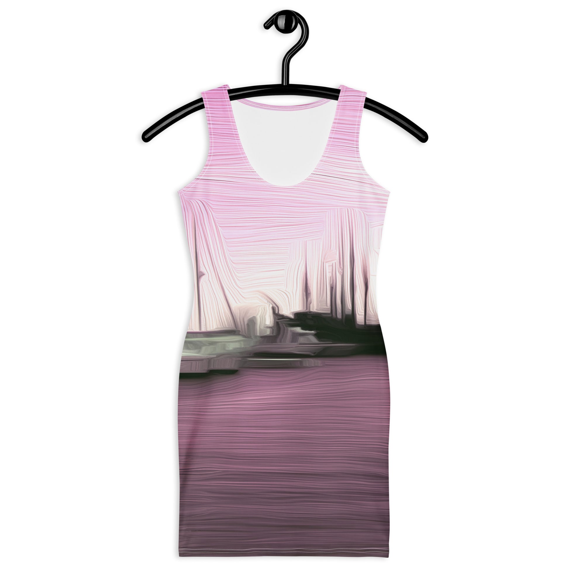 The Sleeping Yachts (at Evening) - Womens Bodycon Dress - iSAW Company
