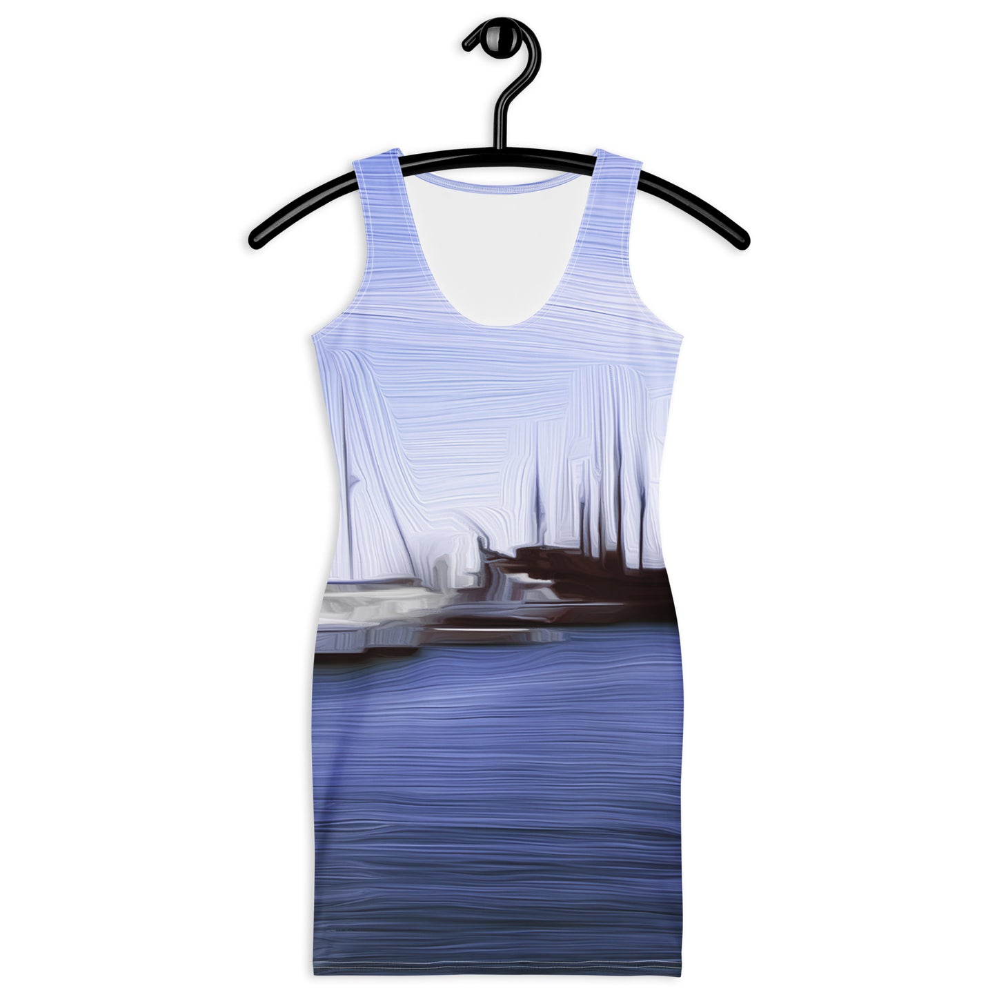 The Sleeping Yachts (at Afternoon) - Womens Bodycon Dress - iSAW Company