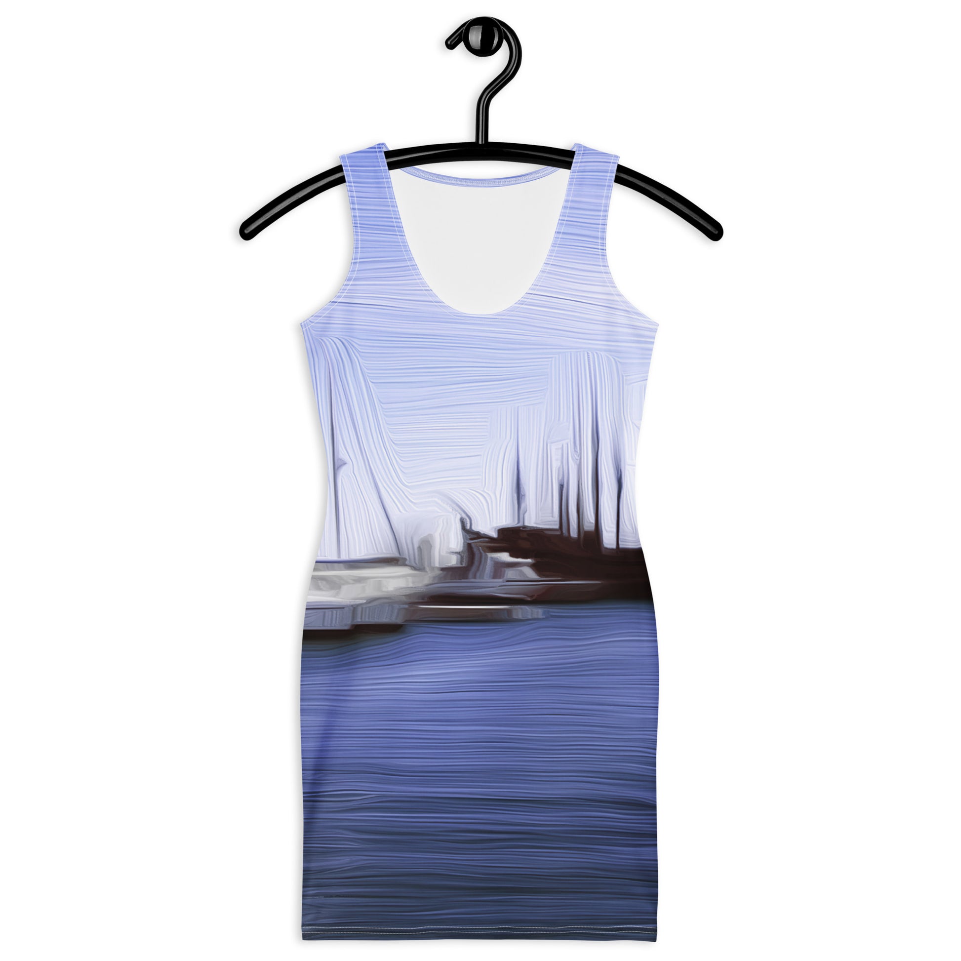 The Sleeping Yachts (at Afternoon) - Womens Bodycon Dress - iSAW Company