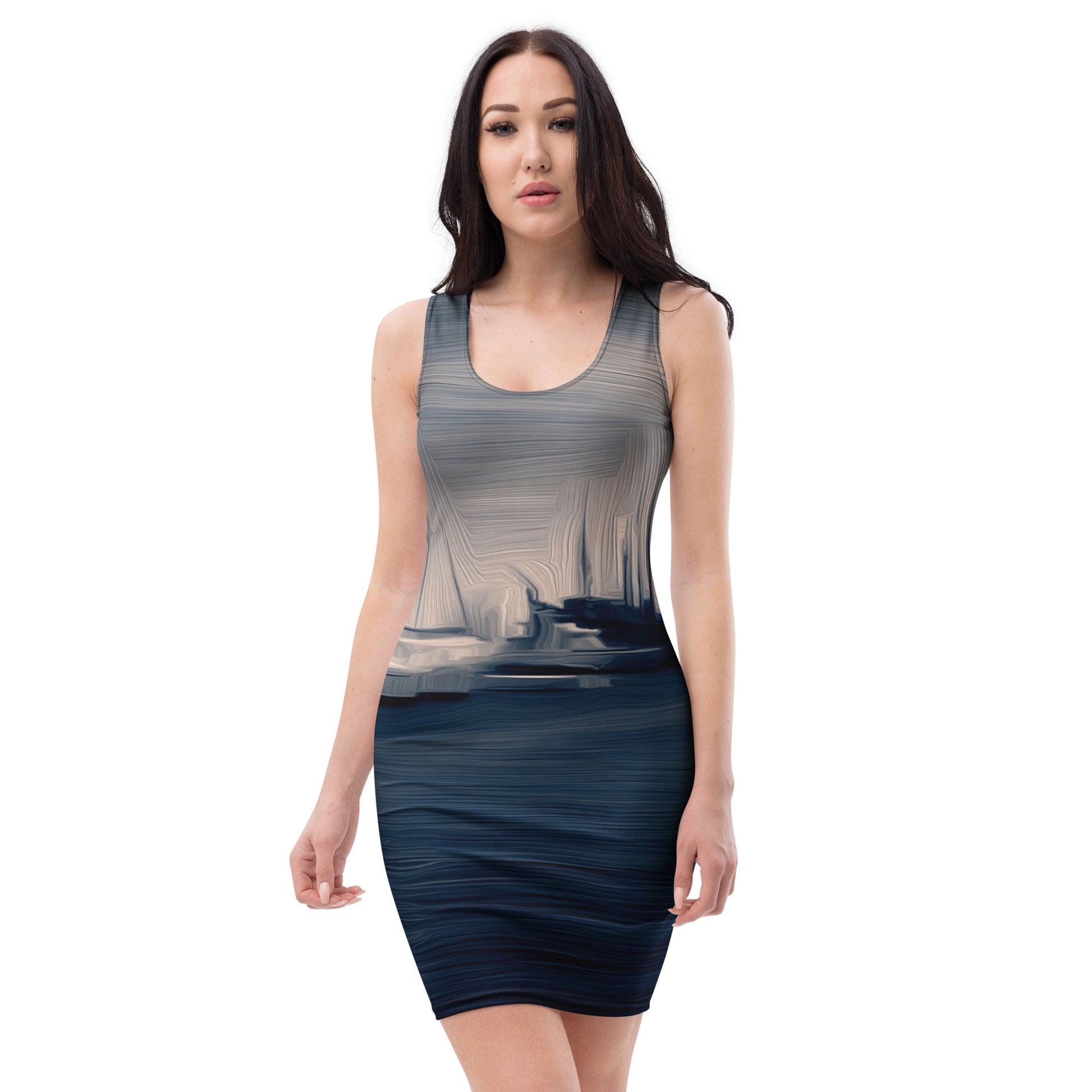 The Sleeping Yachts (at Sunrise) - Womens Bodycon Dress - iSAW Company
