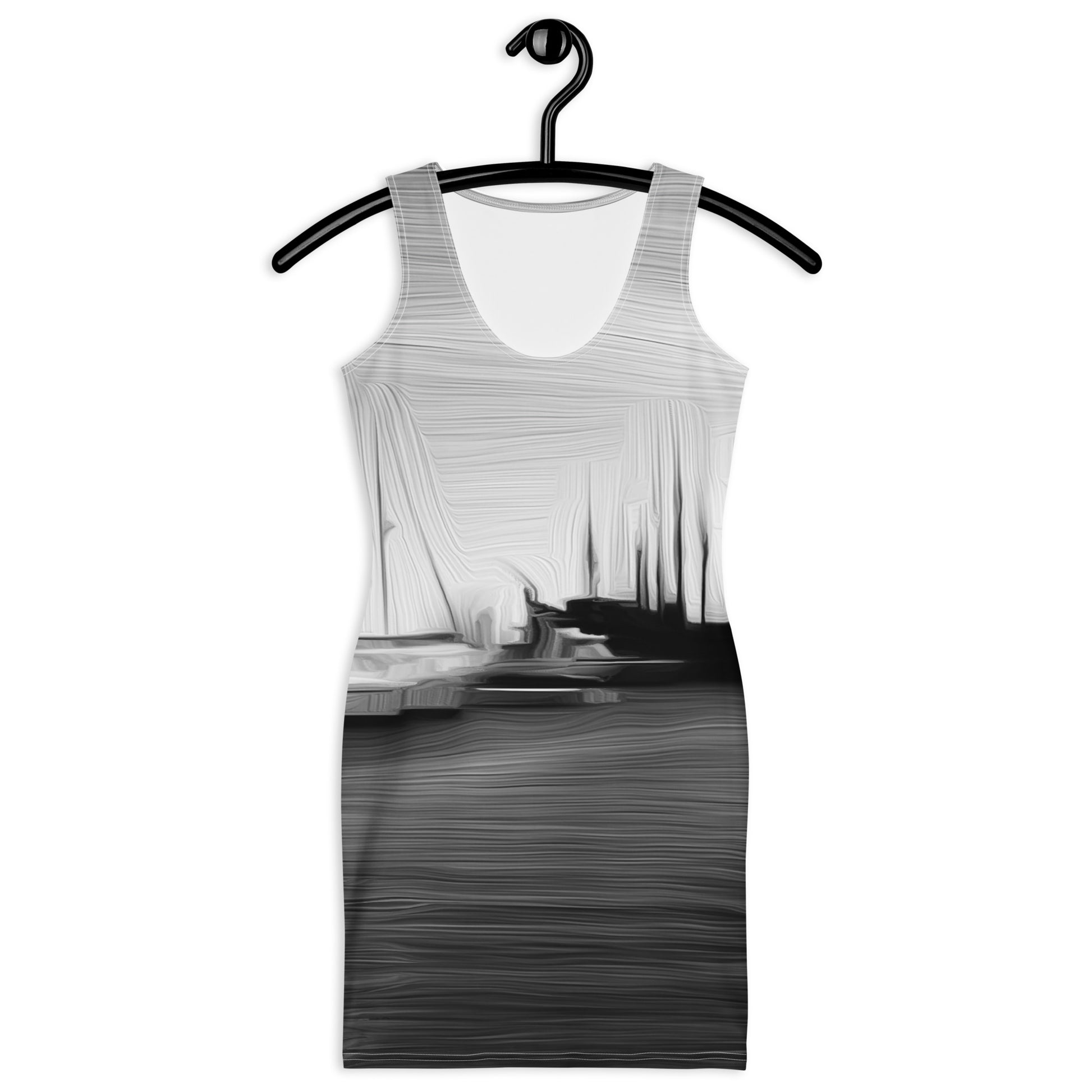 The Sleeping Yachts (at Night) - Womens Bodycon Dress - iSAW Company