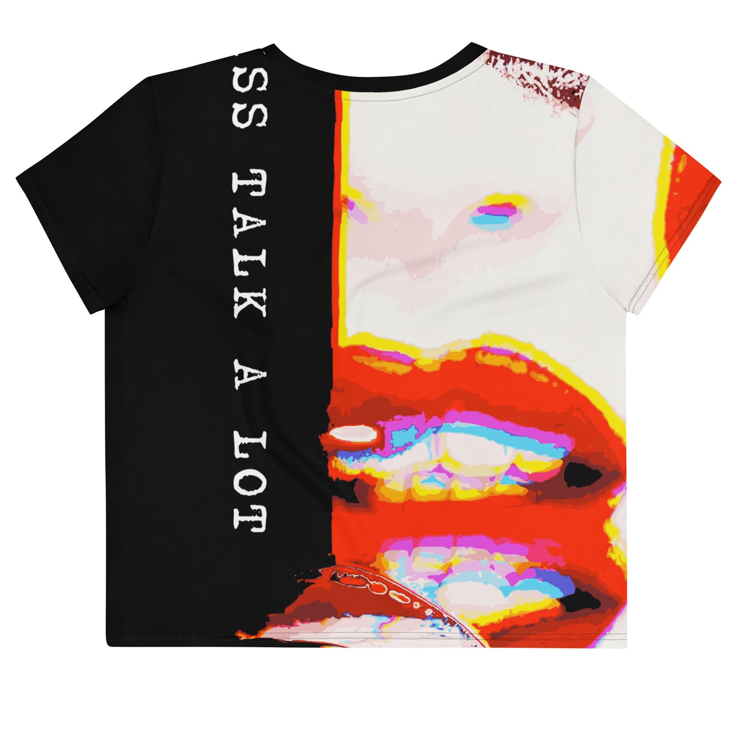 Miss Talk A Lot - Womens Crop Tee