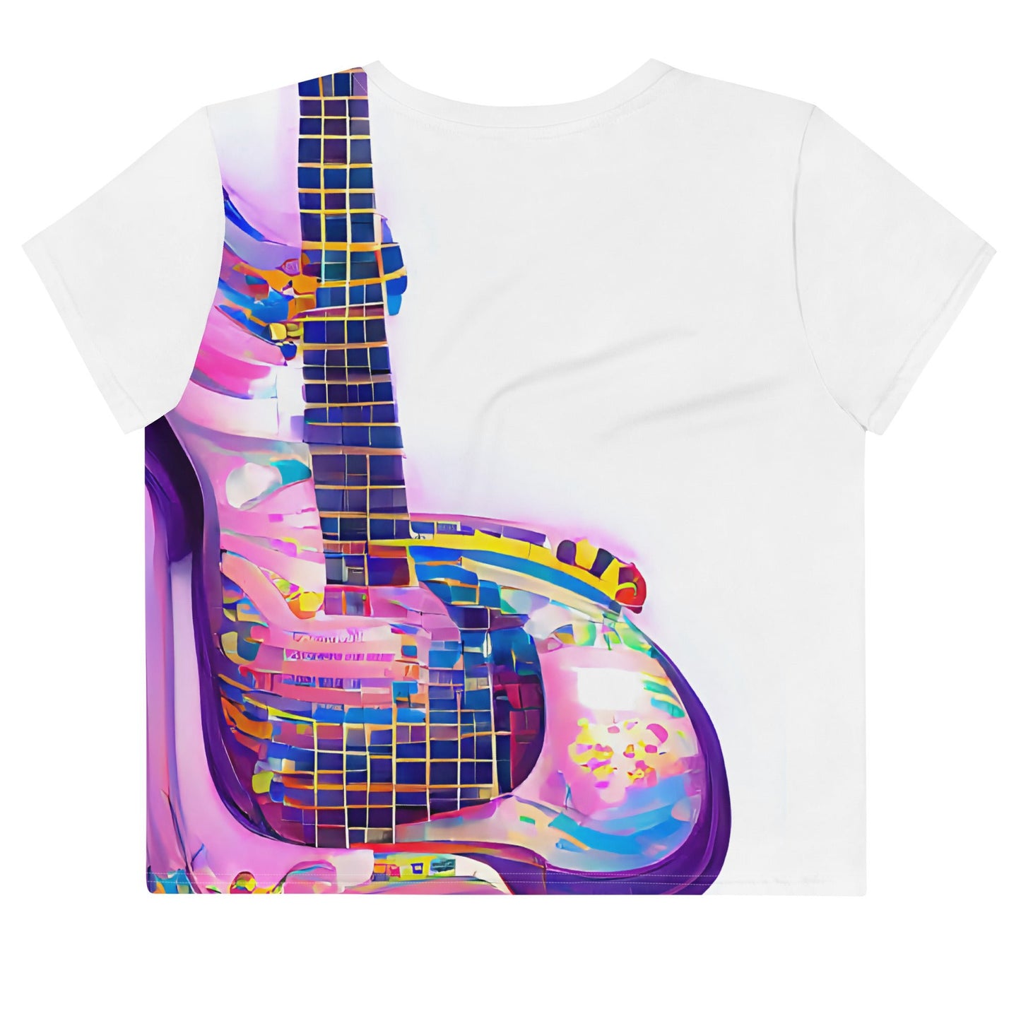 Hippie Guitar - Womens Crop Tee - iSAW Company