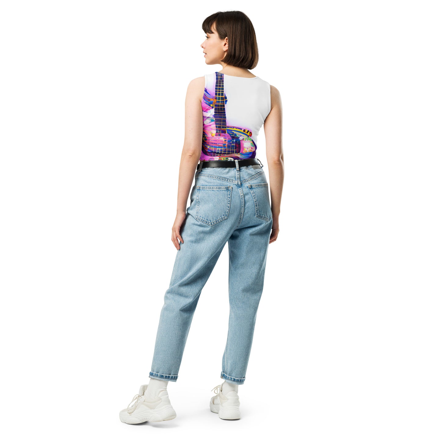 Hippie Guitar - Womens Crop Top - iSAW Company