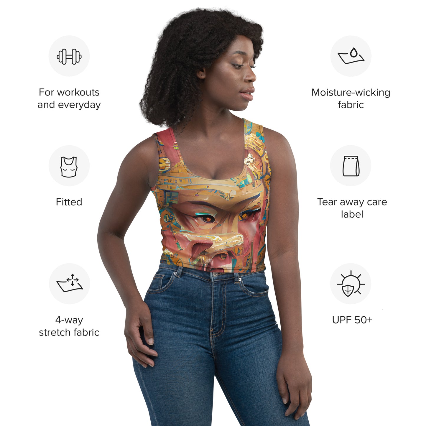 Huángdì - Womens Crop Top - iSAW Company