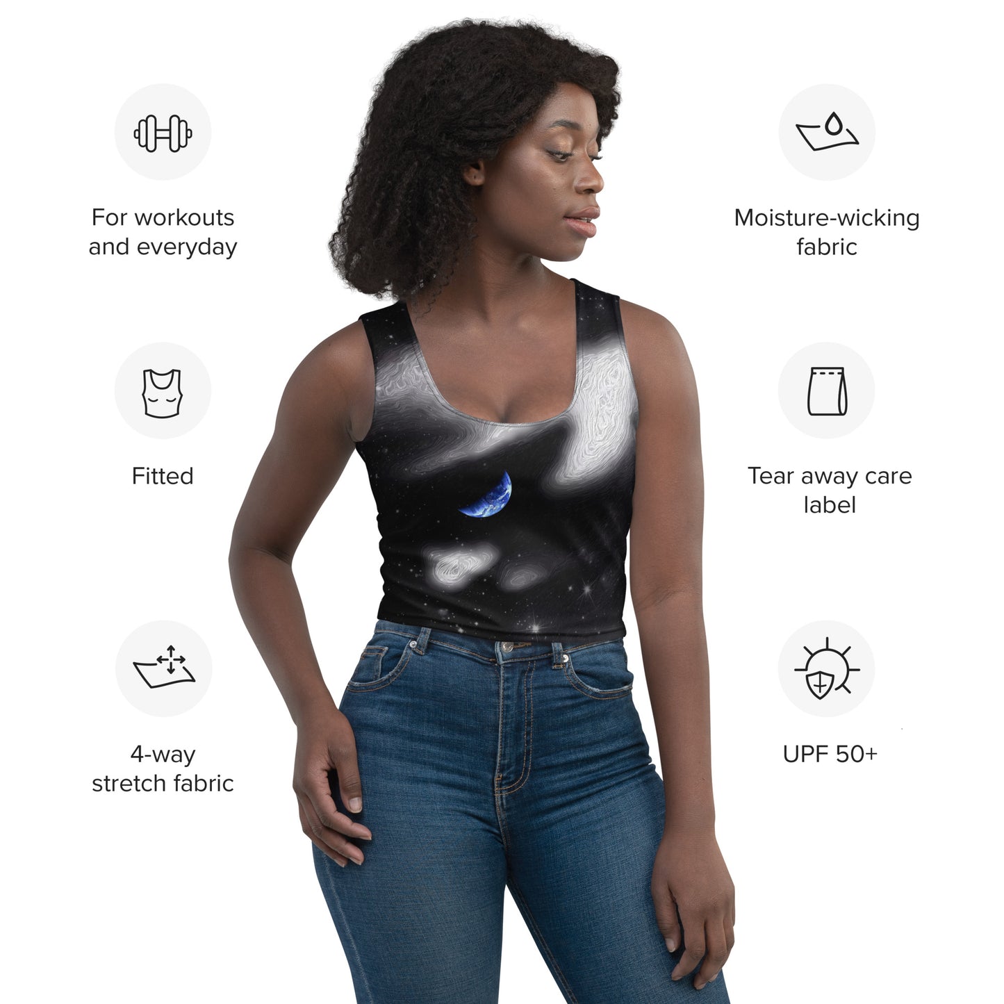 In The Quiet of Your Mind - Womens Crop Top - iSAW Company