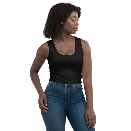 iSAW Womens Black Crop Top - Comfort Fit - iSAW Company