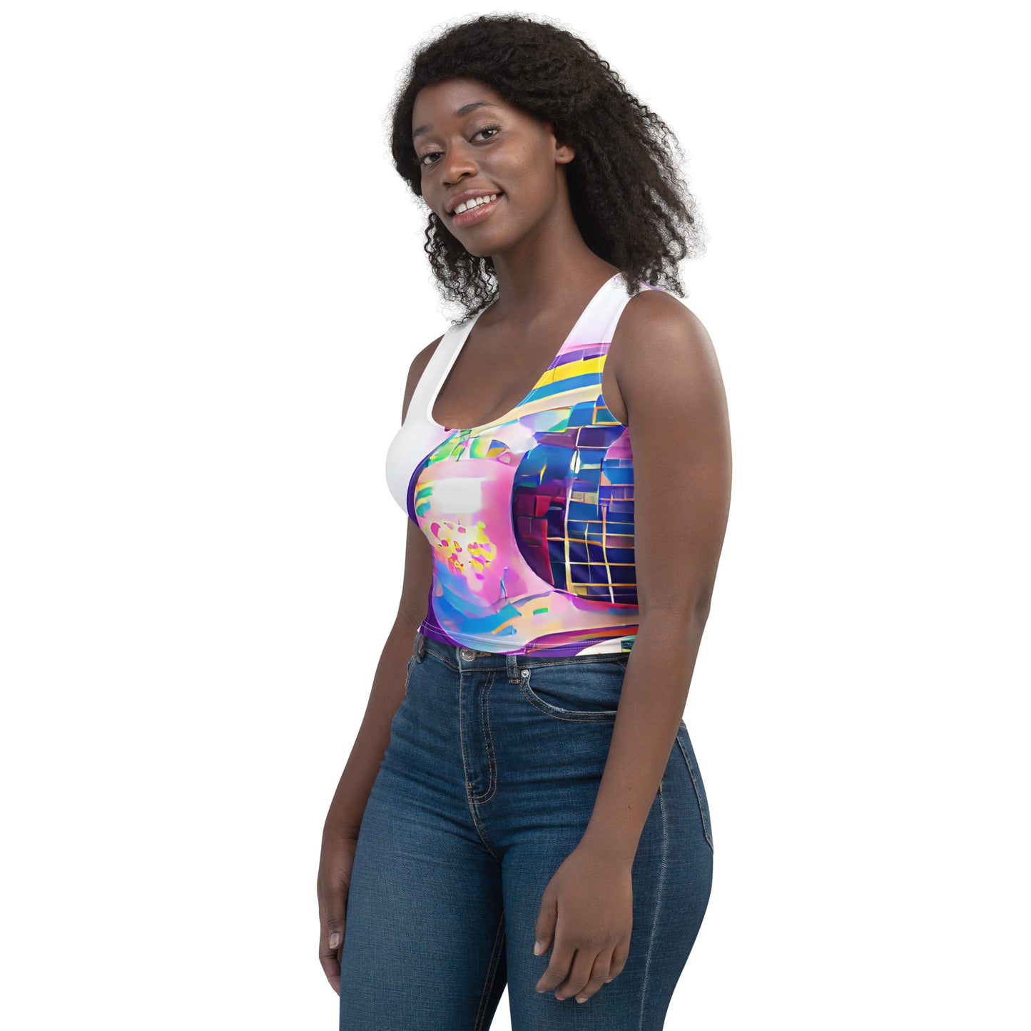 Hippie Guitar - Womens Crop Top - iSAW Company