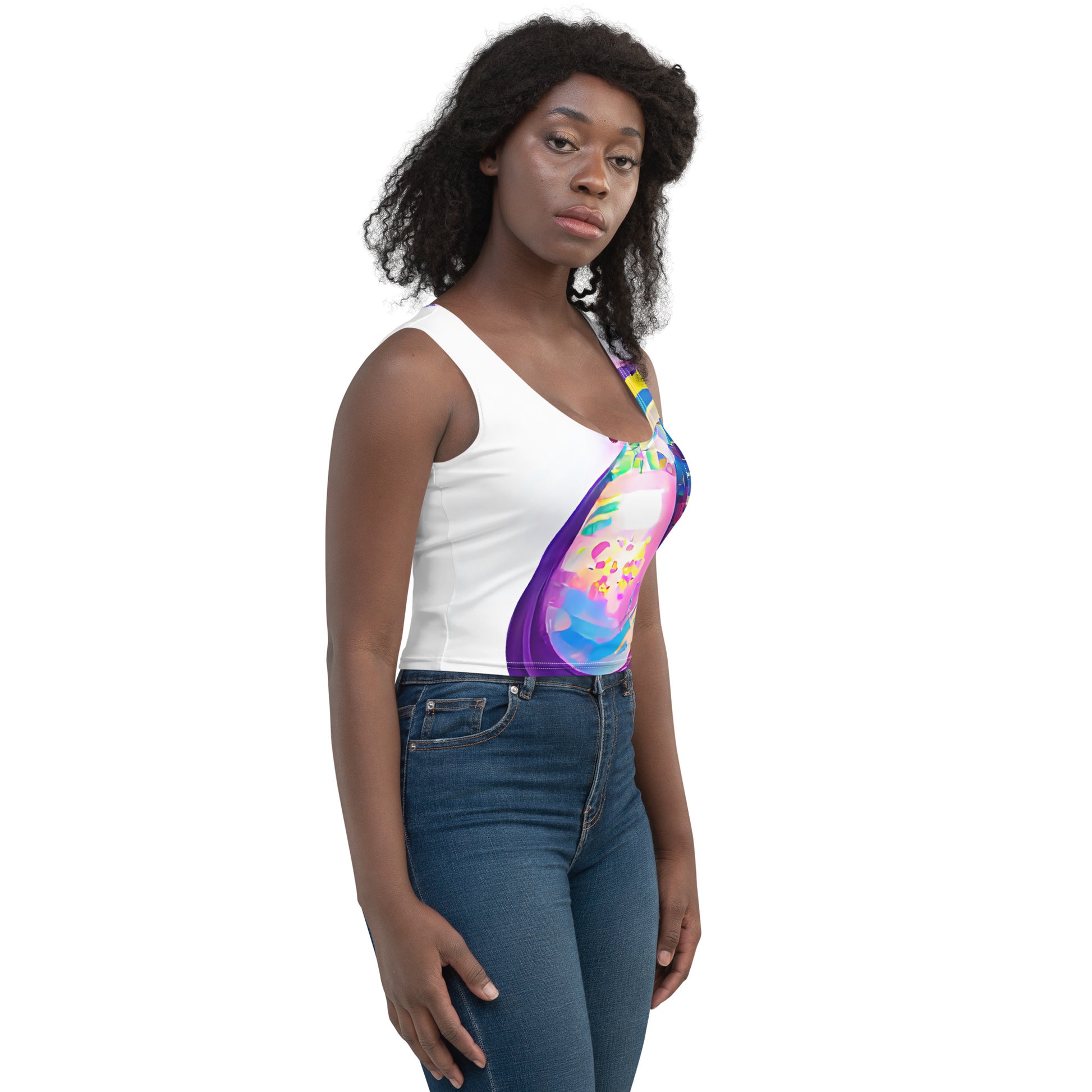 Hippie Guitar - Womens Crop Top - iSAW Company