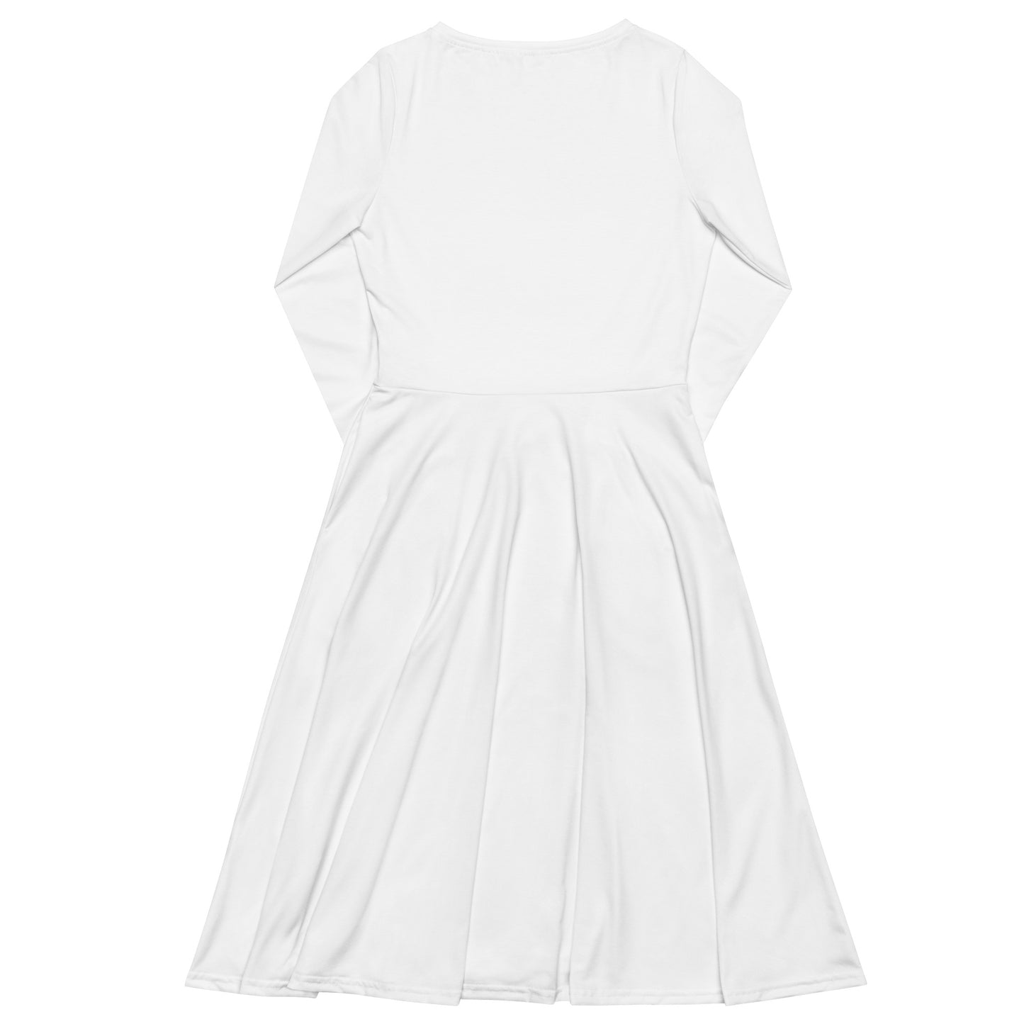 iSAW Womens White Long Sleeve Midi Dress - iSAW Company