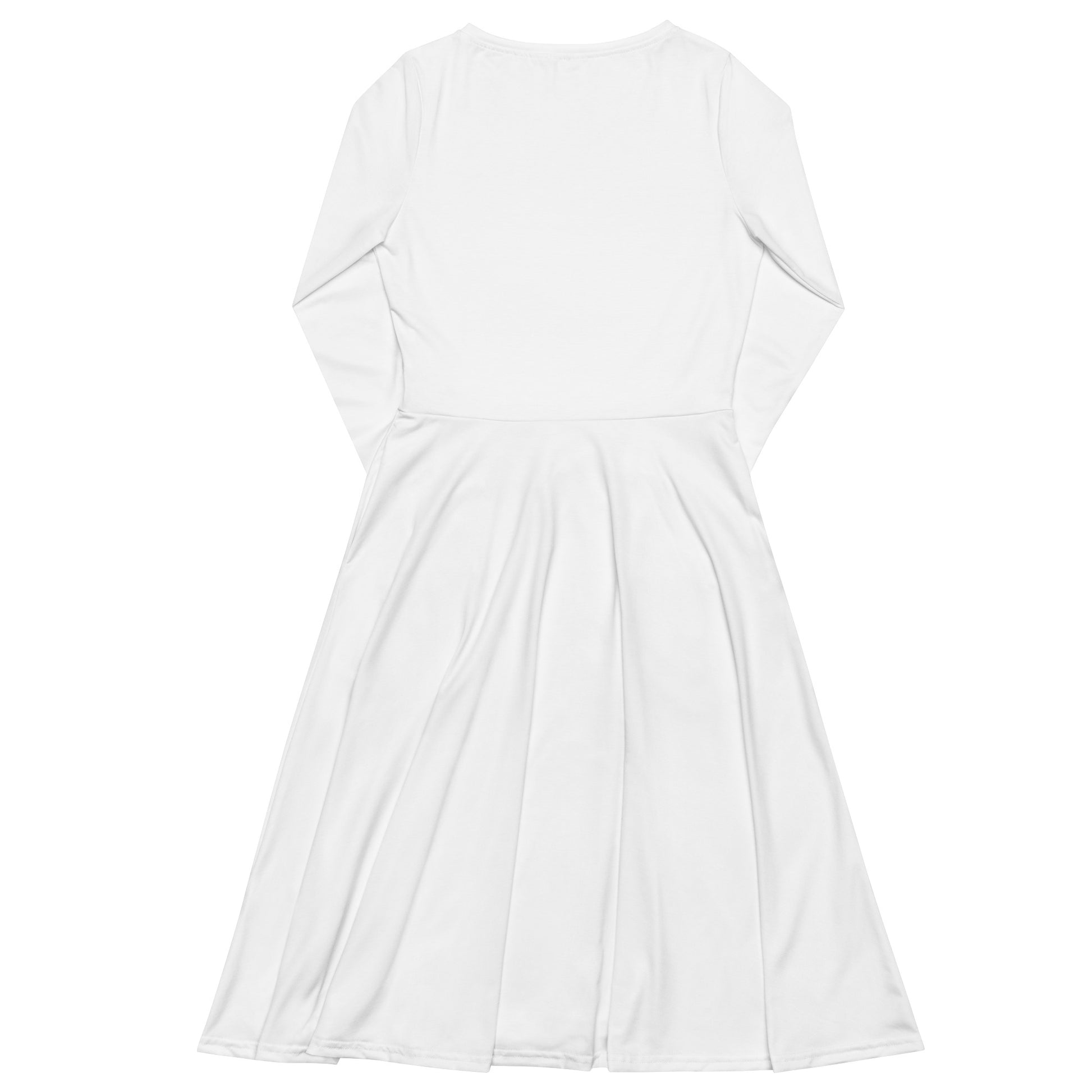 iSAW Womens White Long Sleeve Midi Dress - iSAW Company