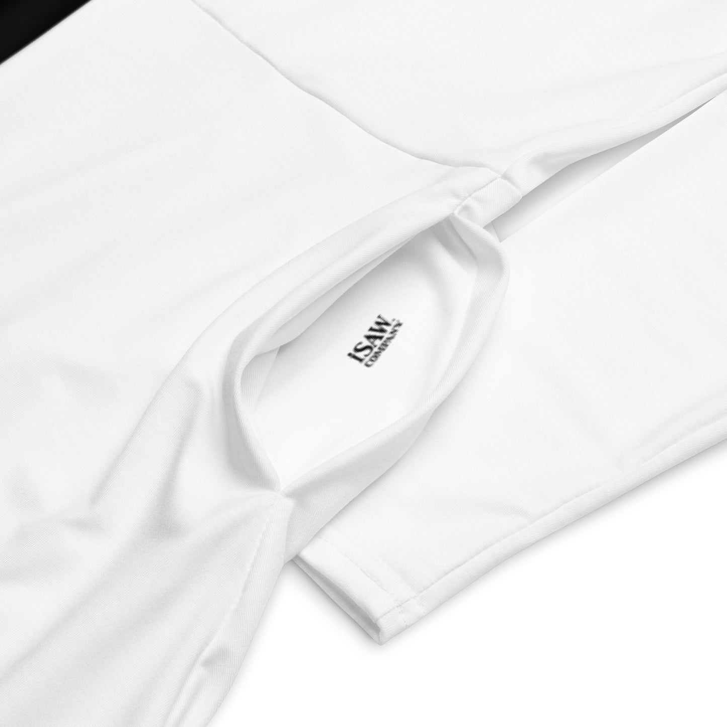 Half Black Half White - Womens Long Sleeve Midi Dress - iSAW Company