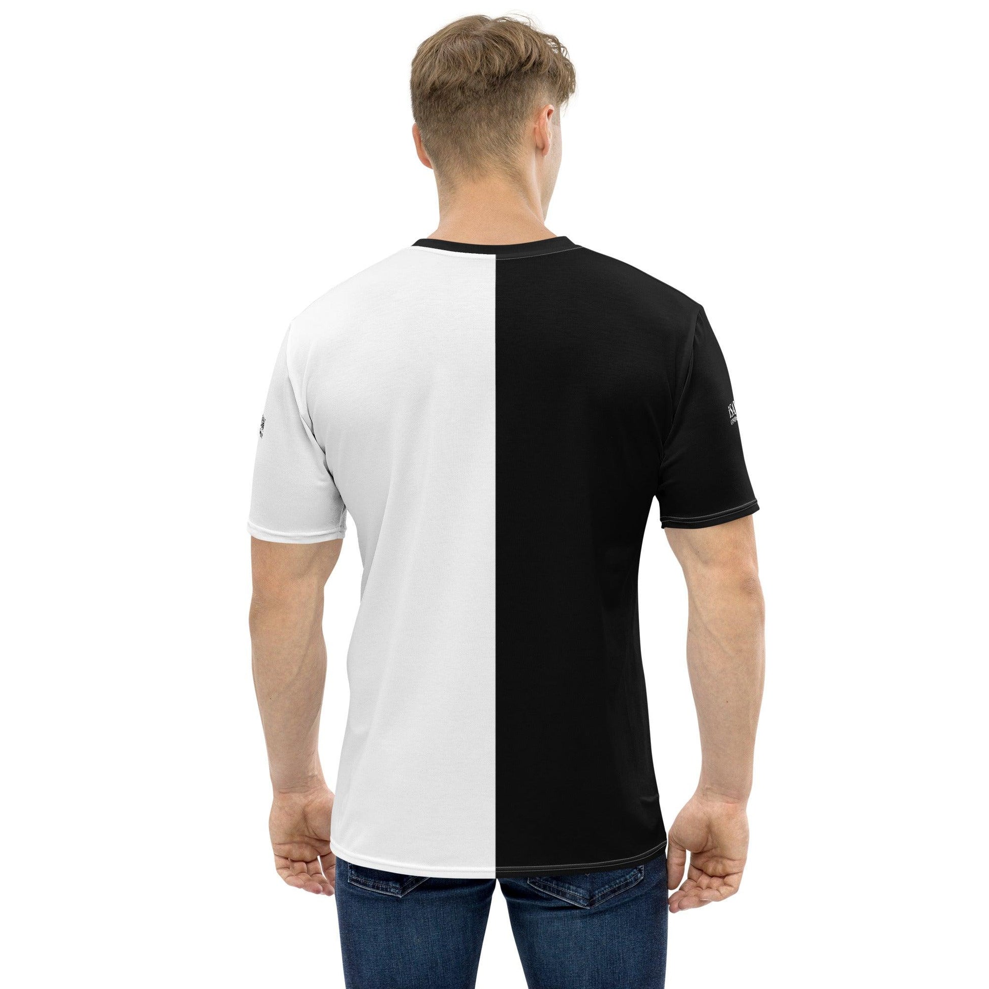 Half Black Half White - Mens T-Shirt - iSAW Company