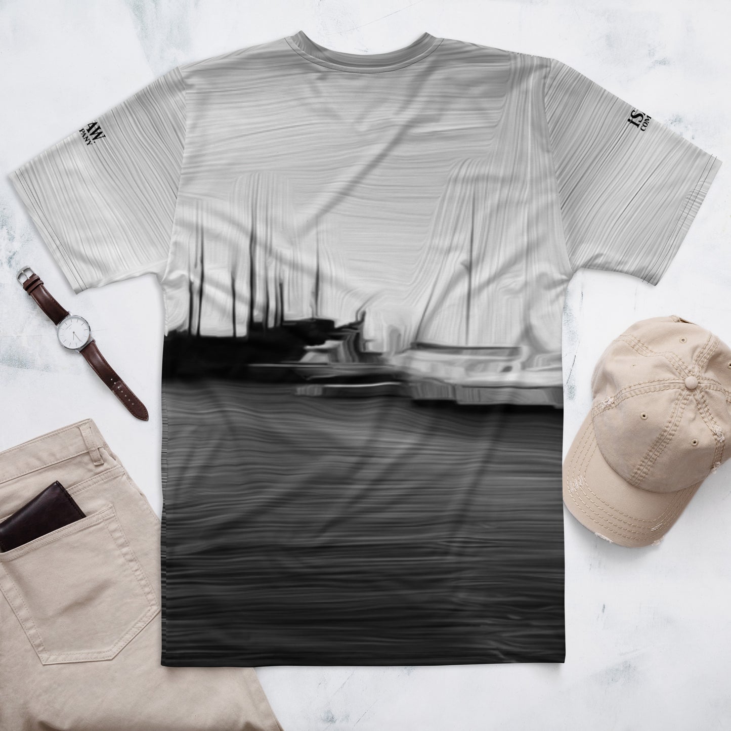 The Sleeping Yachts (at Night) - Mens T-Shirt