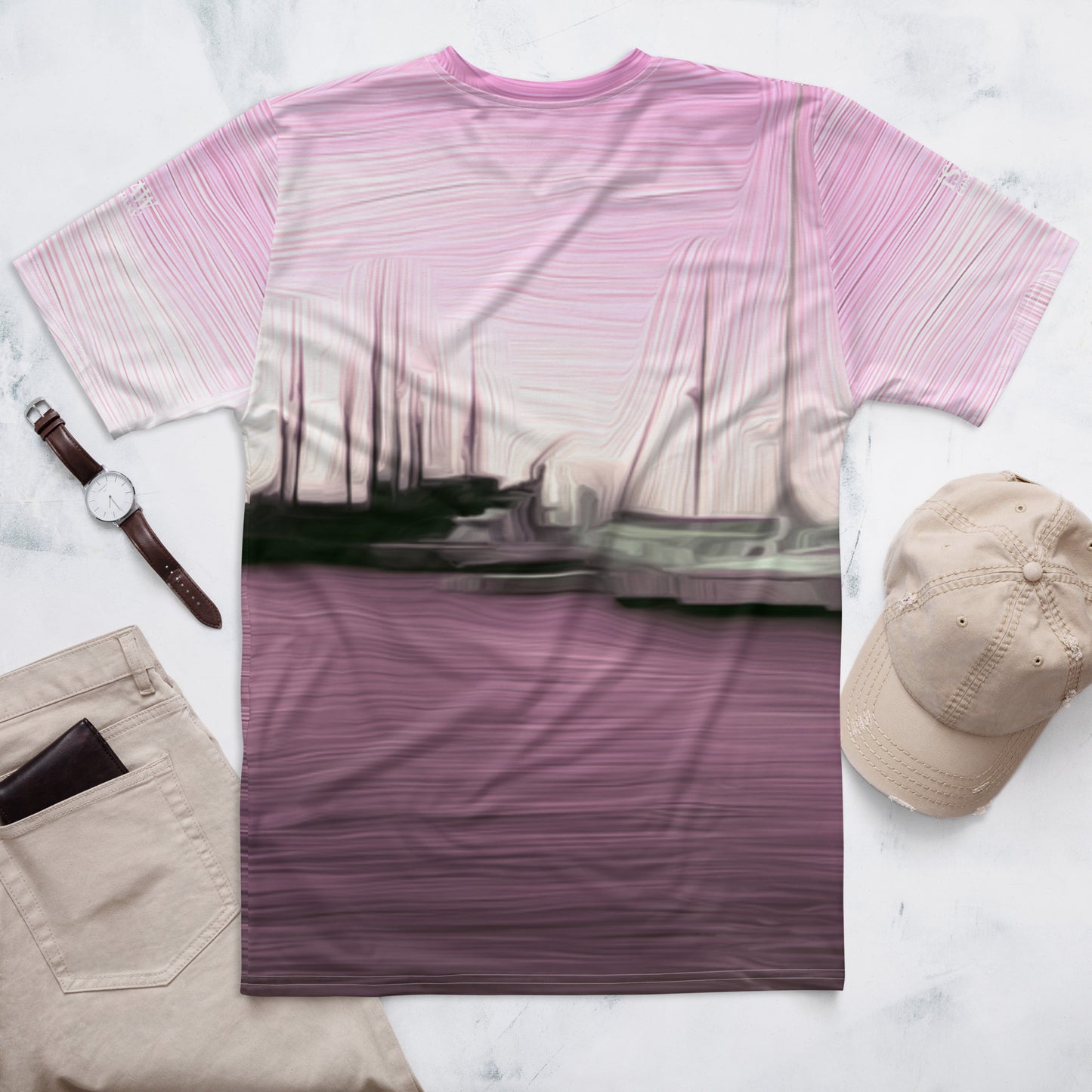 The Sleeping Yachts (at Evening) - Mens T-Shirt