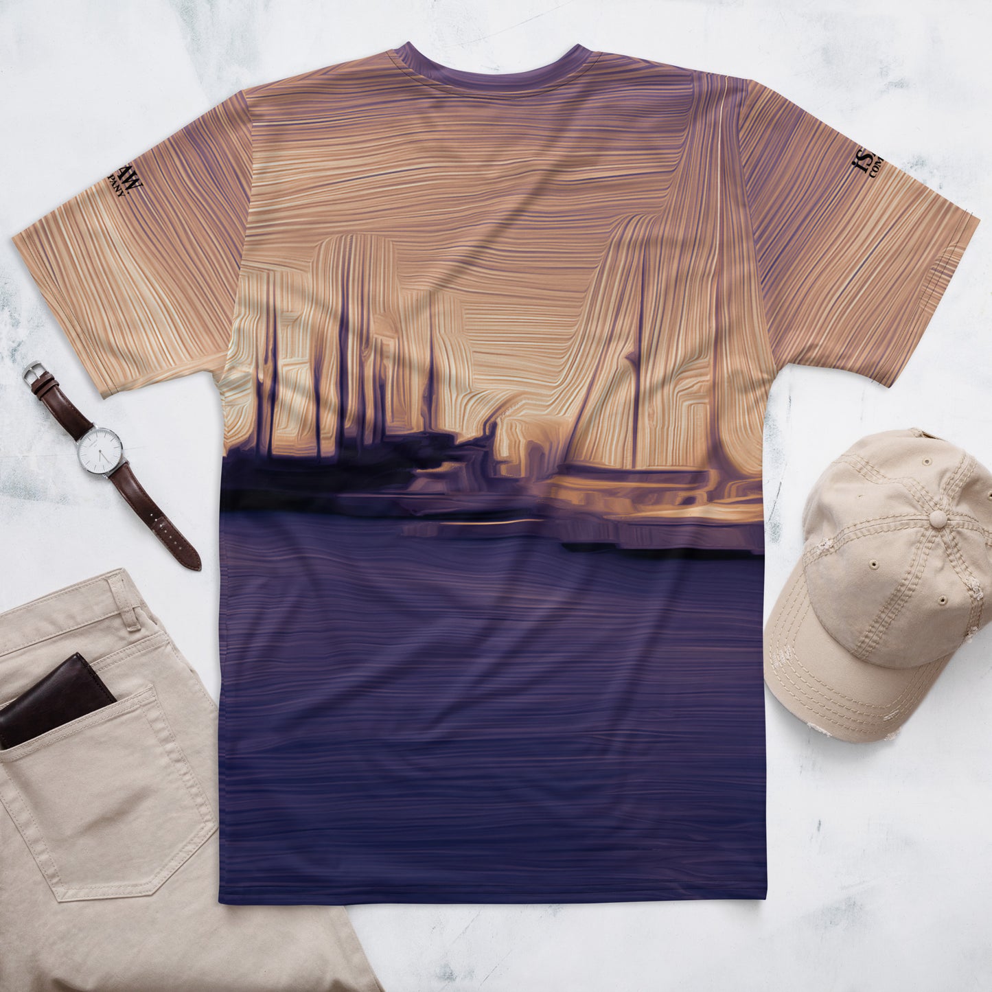 The Sleeping Yachts (at Sunset) - Mens T-Shirt