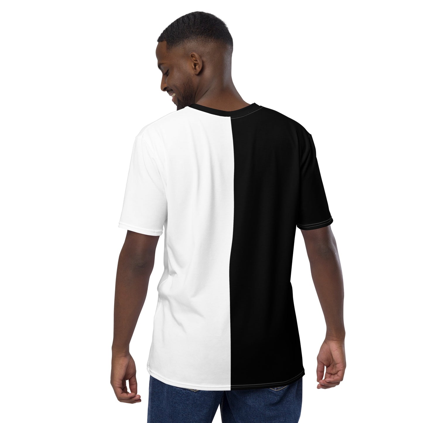 Half Black Half White - Mens T-Shirt - iSAW Company