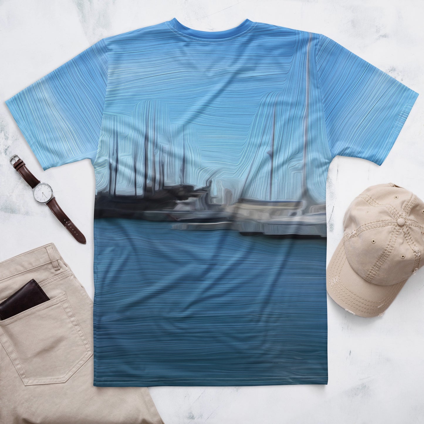 The Sleeping Yachts (at Morning) - Mens T-Shirt - iSAW Company