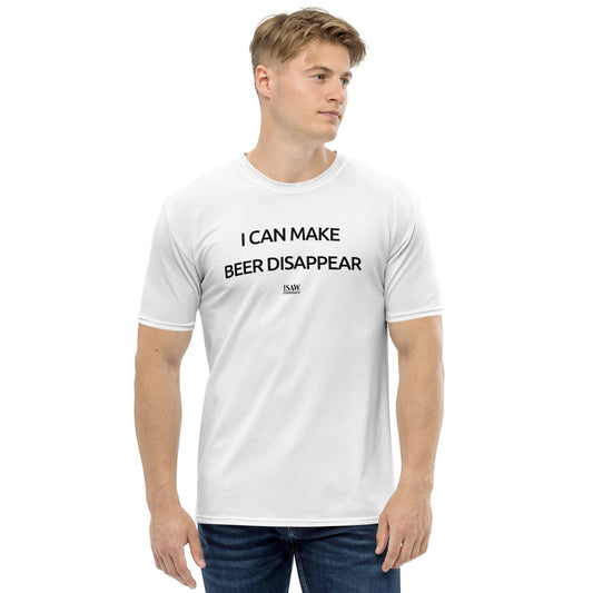 I Can Make Beer Disappear - Mens White T-Shirt