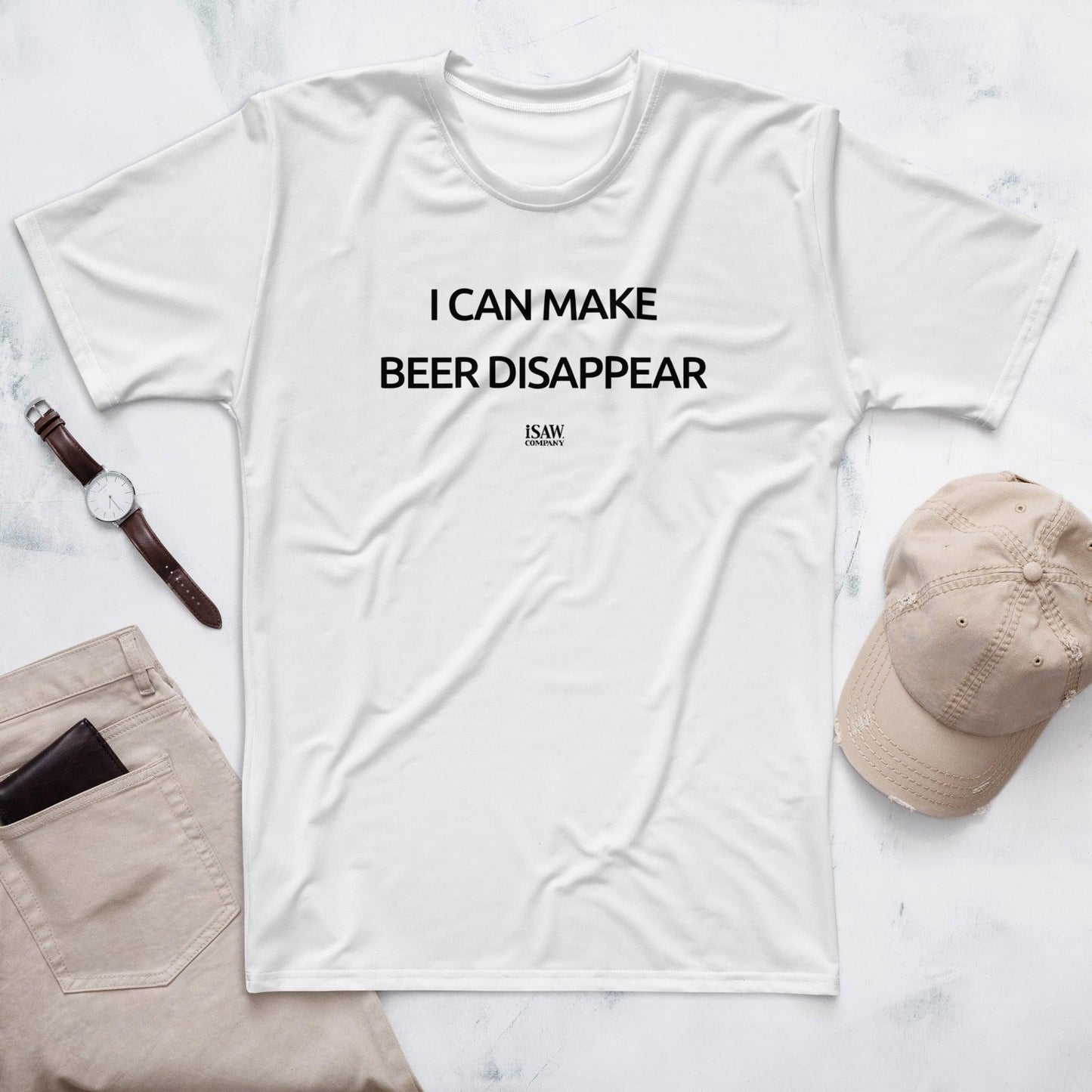 I Can Make Beer Disappear - Mens White T-Shirt