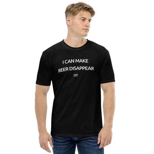 I Can Make Beer Disappear - Mens Black T-Shirt