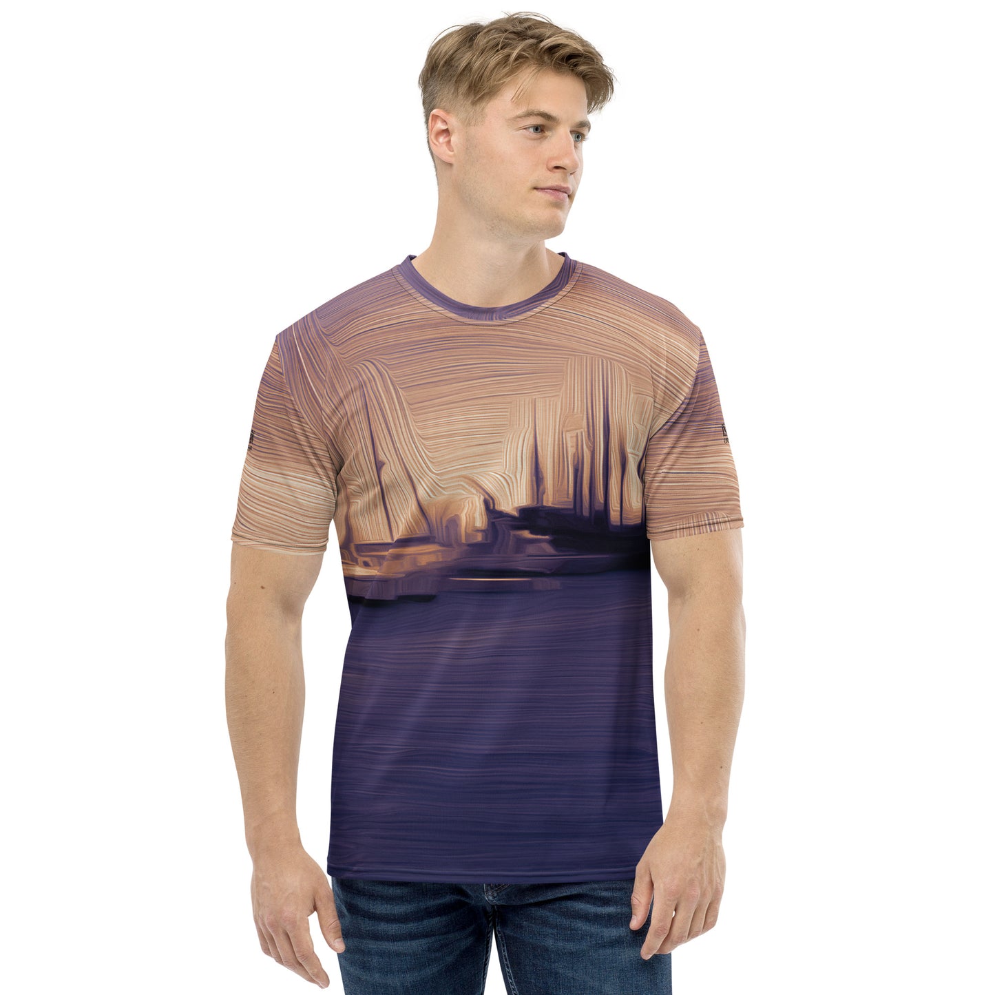 The Sleeping Yachts (at Sunset) - Mens T-Shirt