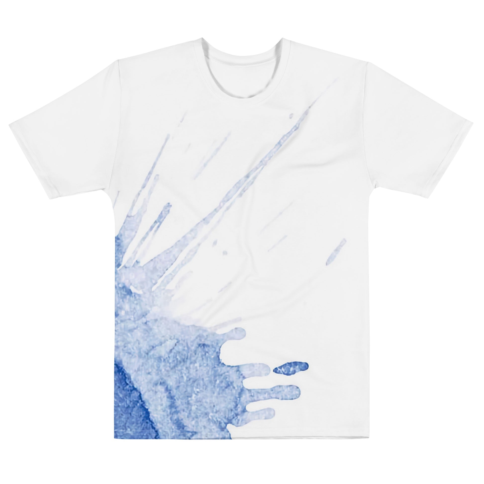 Watercolour Blue Splash - Mens T-Shirt - iSAW Company