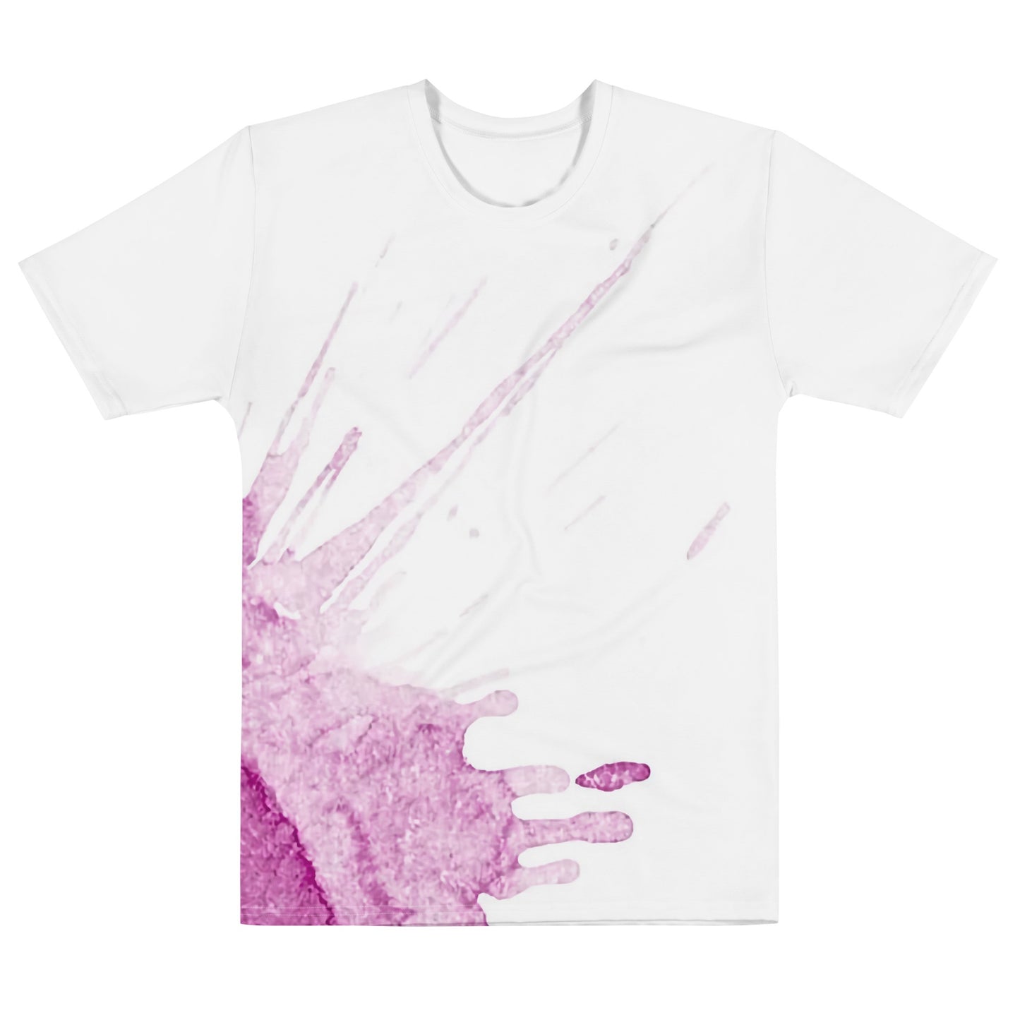 Watercolour Pink Splash - Mens T-Shirt - iSAW Company
