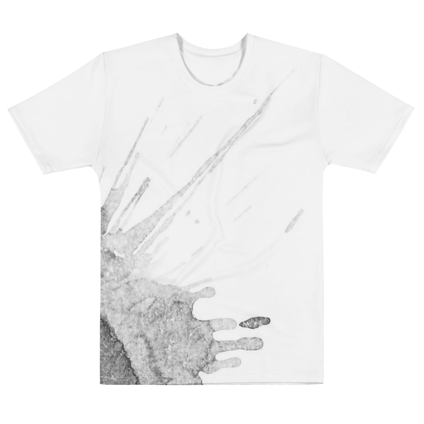 Watercolour Grey Splash - Mens T-Shirt - iSAW Company