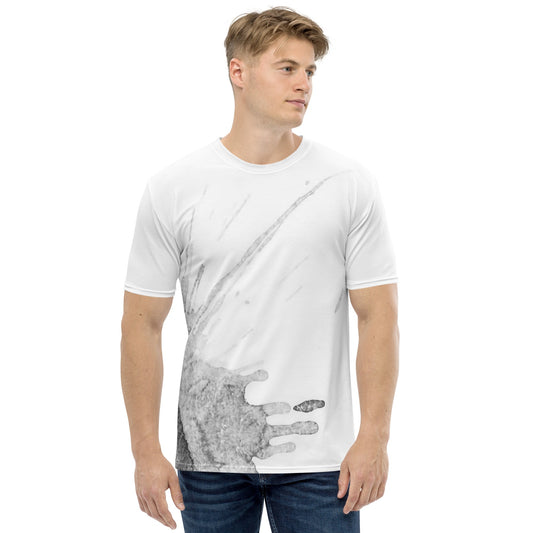 Watercolour Grey Splash - Mens T-Shirt - iSAW Company