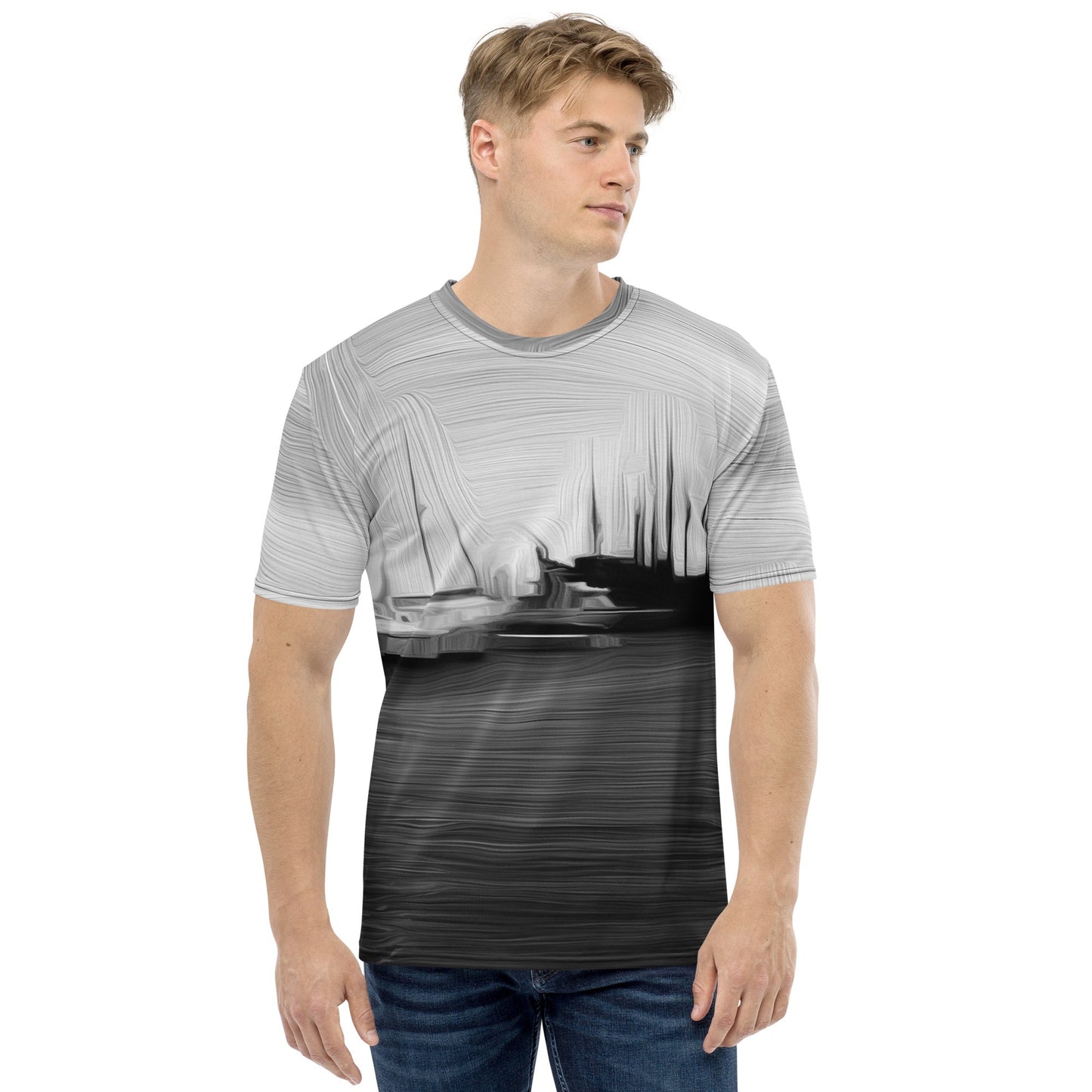 The Sleeping Yachts (at Night) - Mens T-Shirt - iSAW Company
