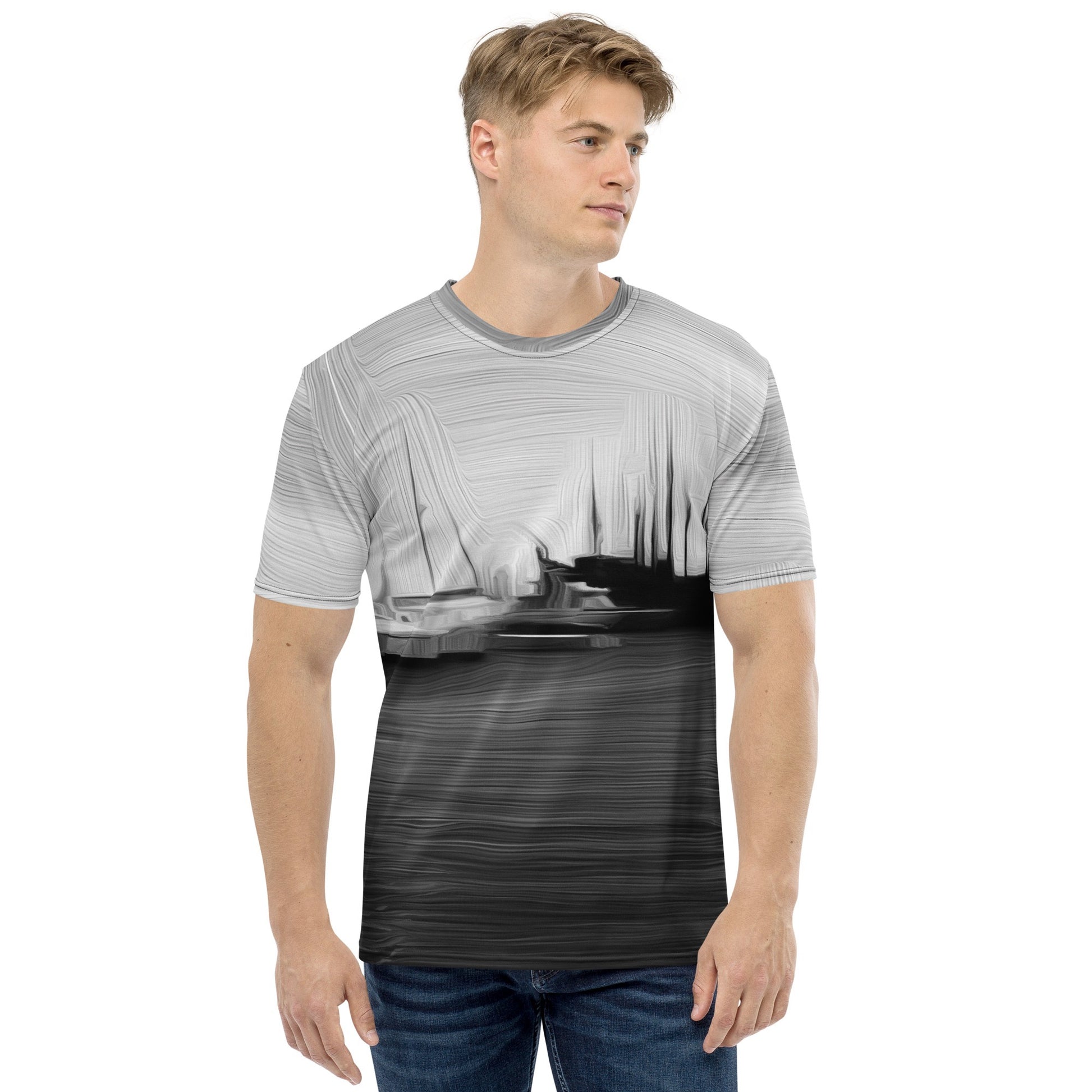 The Sleeping Yachts (at Night) - Mens T-Shirt - iSAW Company