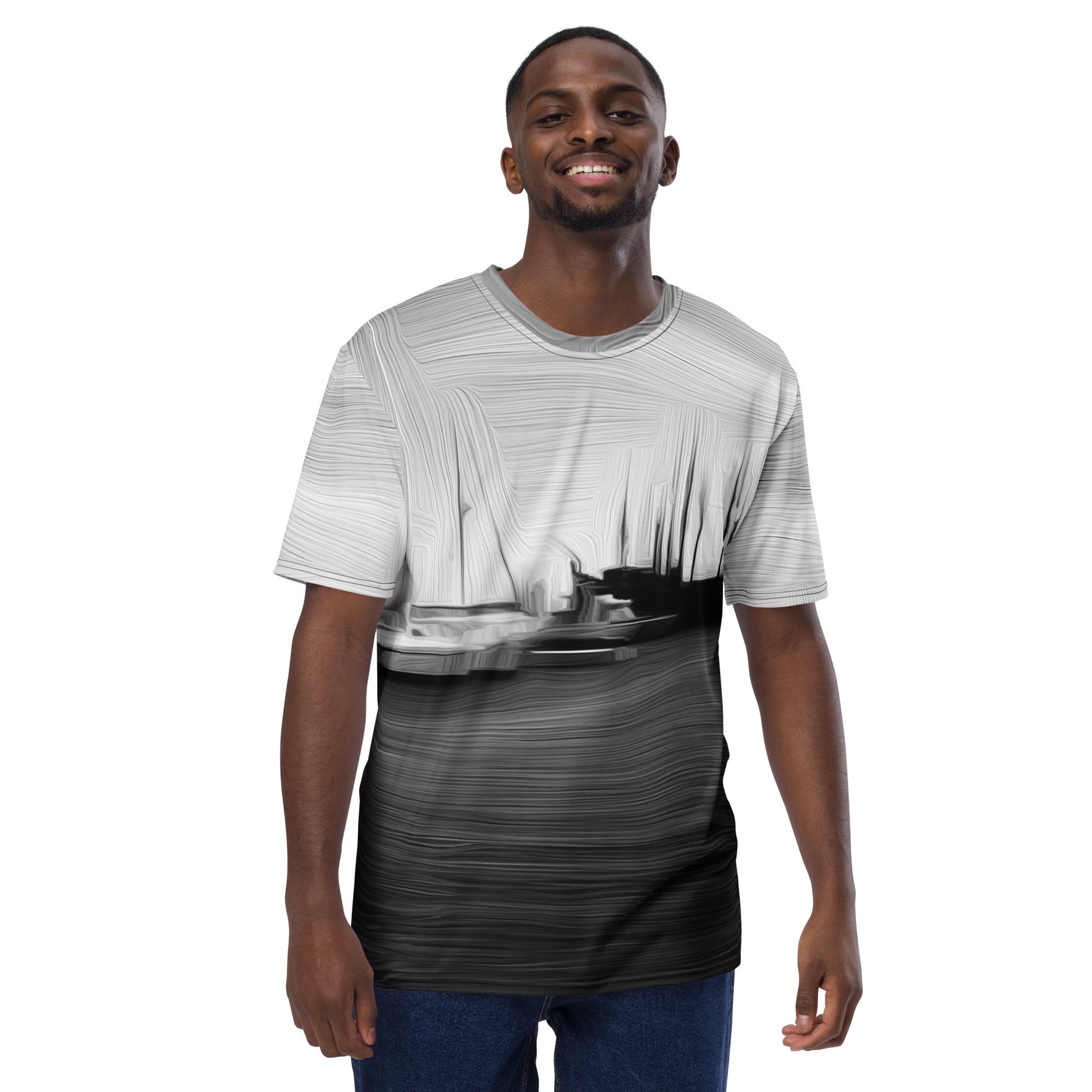 The Sleeping Yachts (at Night) - Mens T-Shirt - iSAW Company