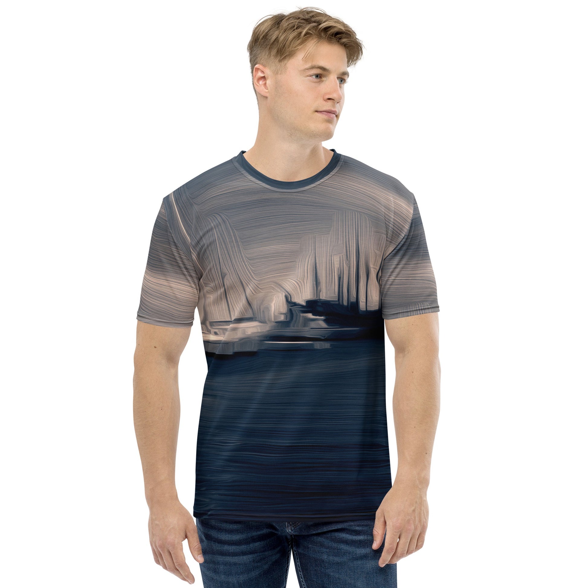 The Sleeping Yachts (at Sunrise) - Mens T-Shirt - iSAW Company