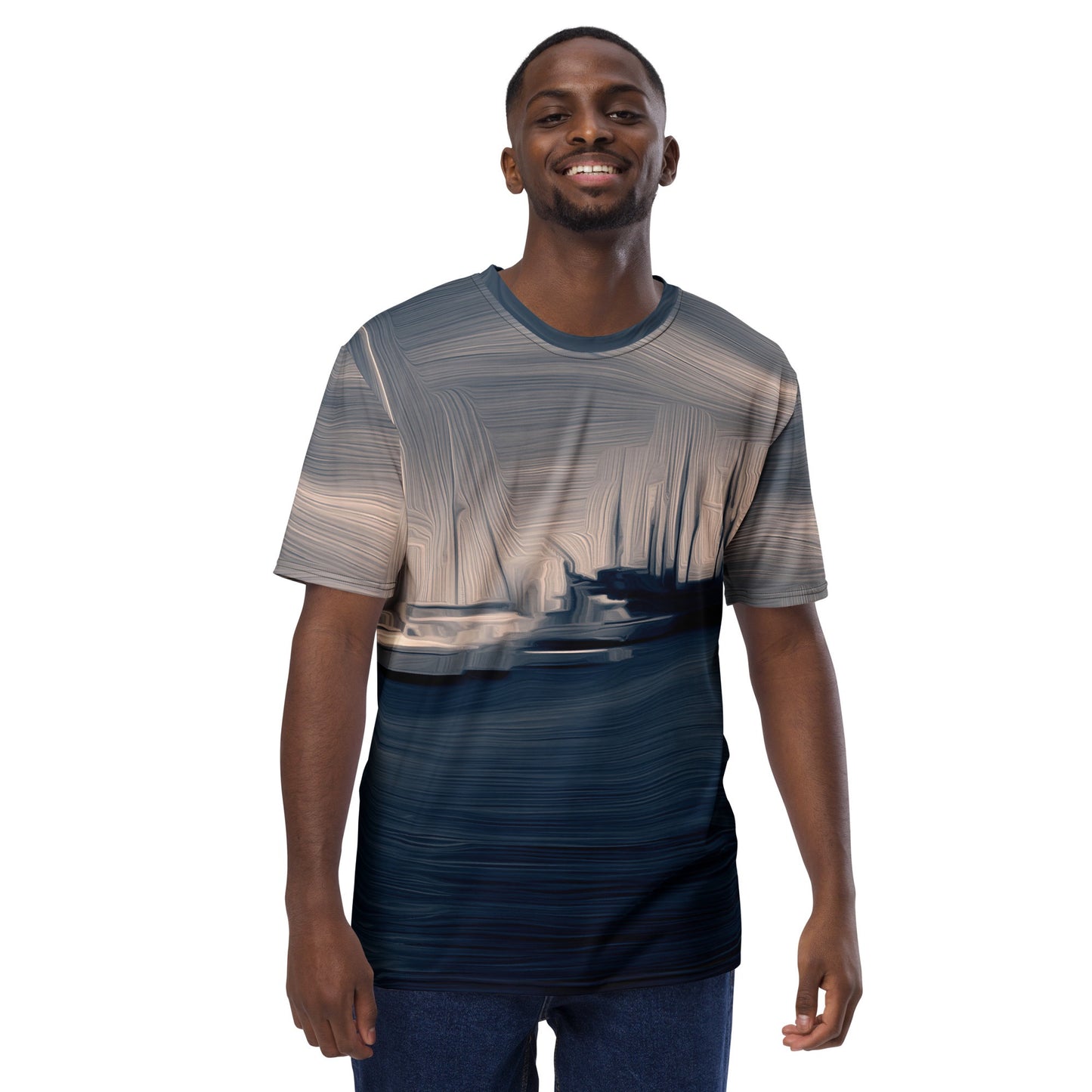 The Sleeping Yachts (at Sunrise) - Mens T-Shirt - iSAW Company