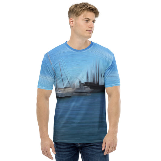 The Sleeping Yachts (at Morning) - Mens T-Shirt - iSAW Company