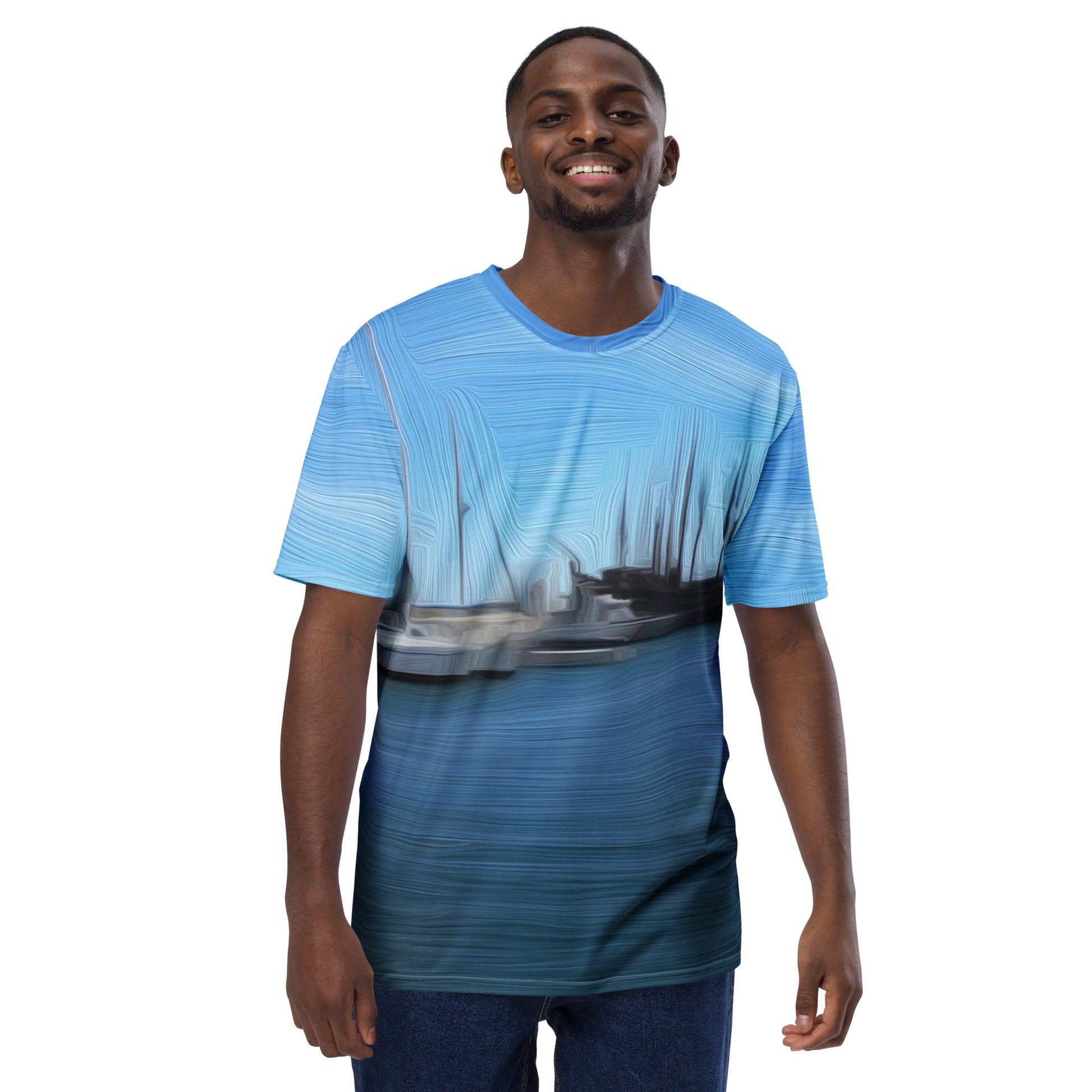 The Sleeping Yachts (at Morning) - Mens T-Shirt - iSAW Company
