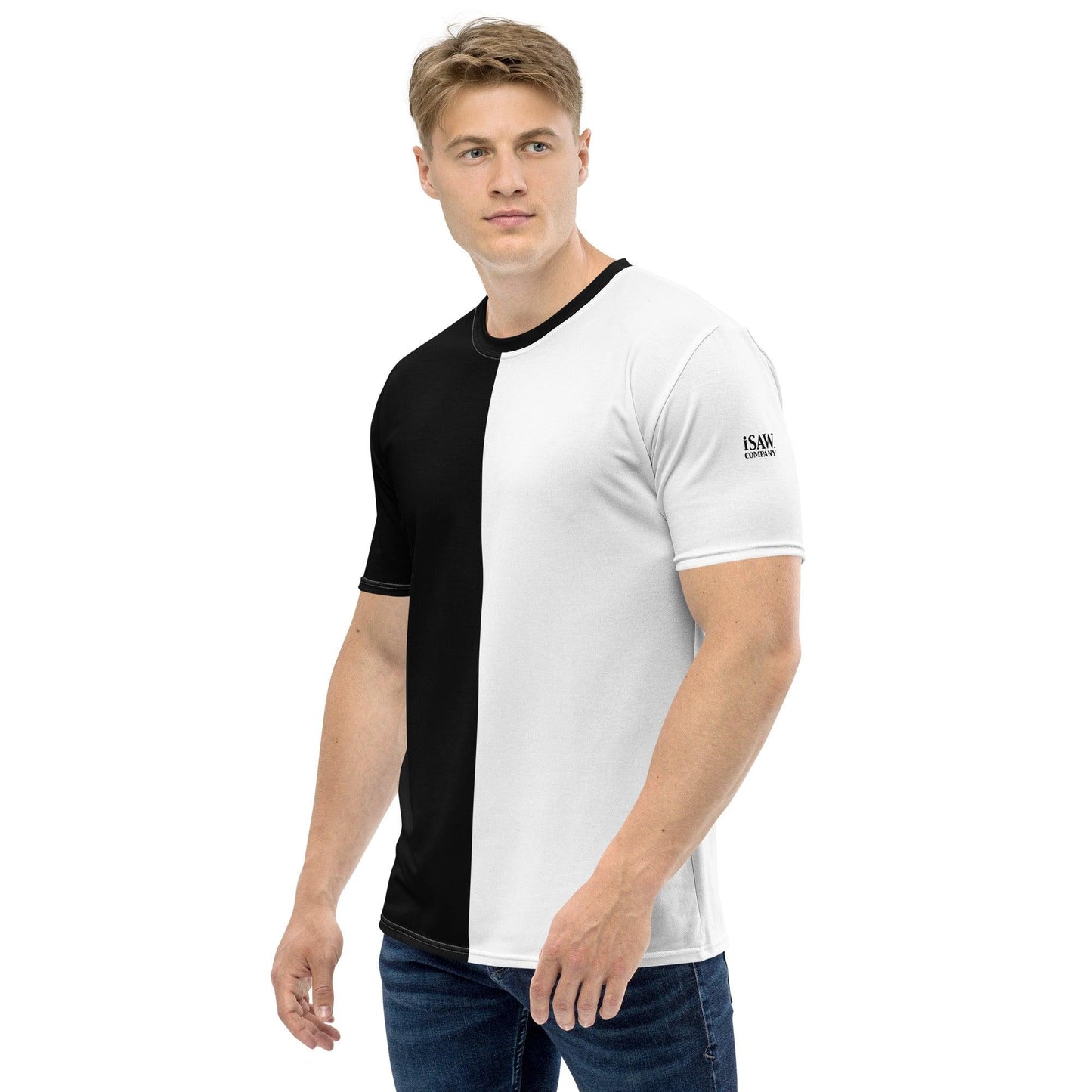 Half Black Half White - Mens T-Shirt - iSAW Company