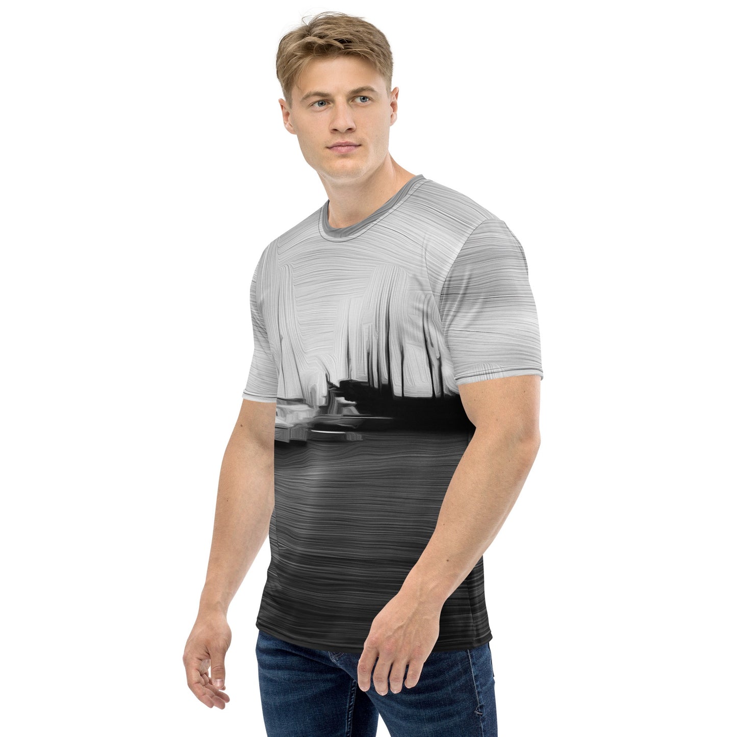 The Sleeping Yachts (at Night) - Mens T-Shirt - iSAW Company