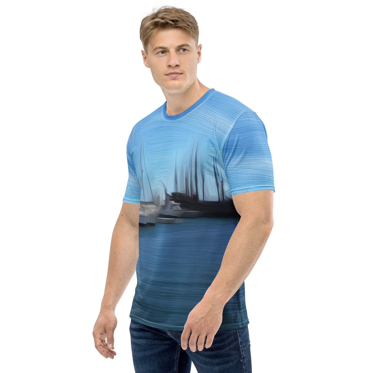 The Sleeping Yachts (at Morning) - Mens T-Shirt - iSAW Company