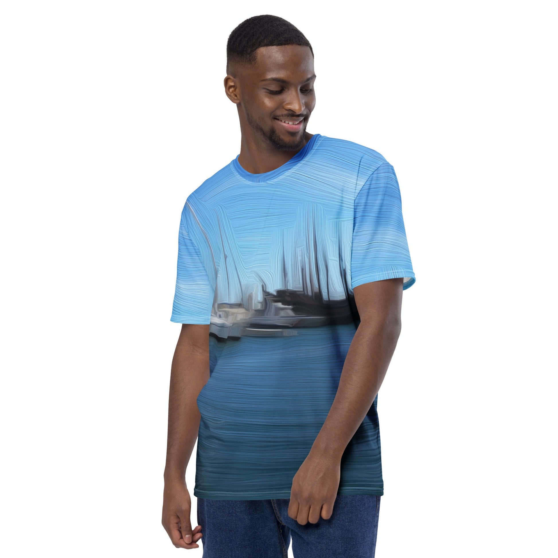 The Sleeping Yachts (at Morning) - Mens T-Shirt - iSAW Company