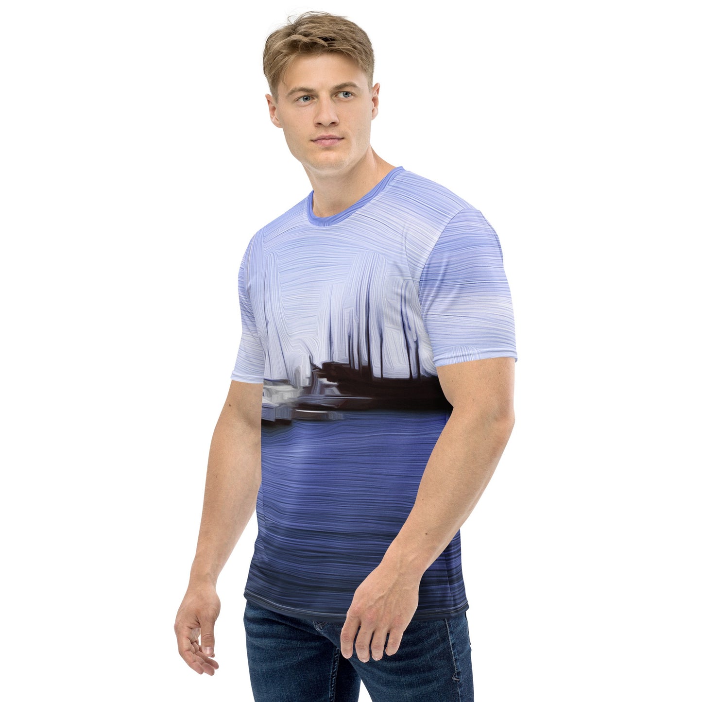 The Sleeping Yachts (at Afternoon) - Mens T-Shirt iSAW Company